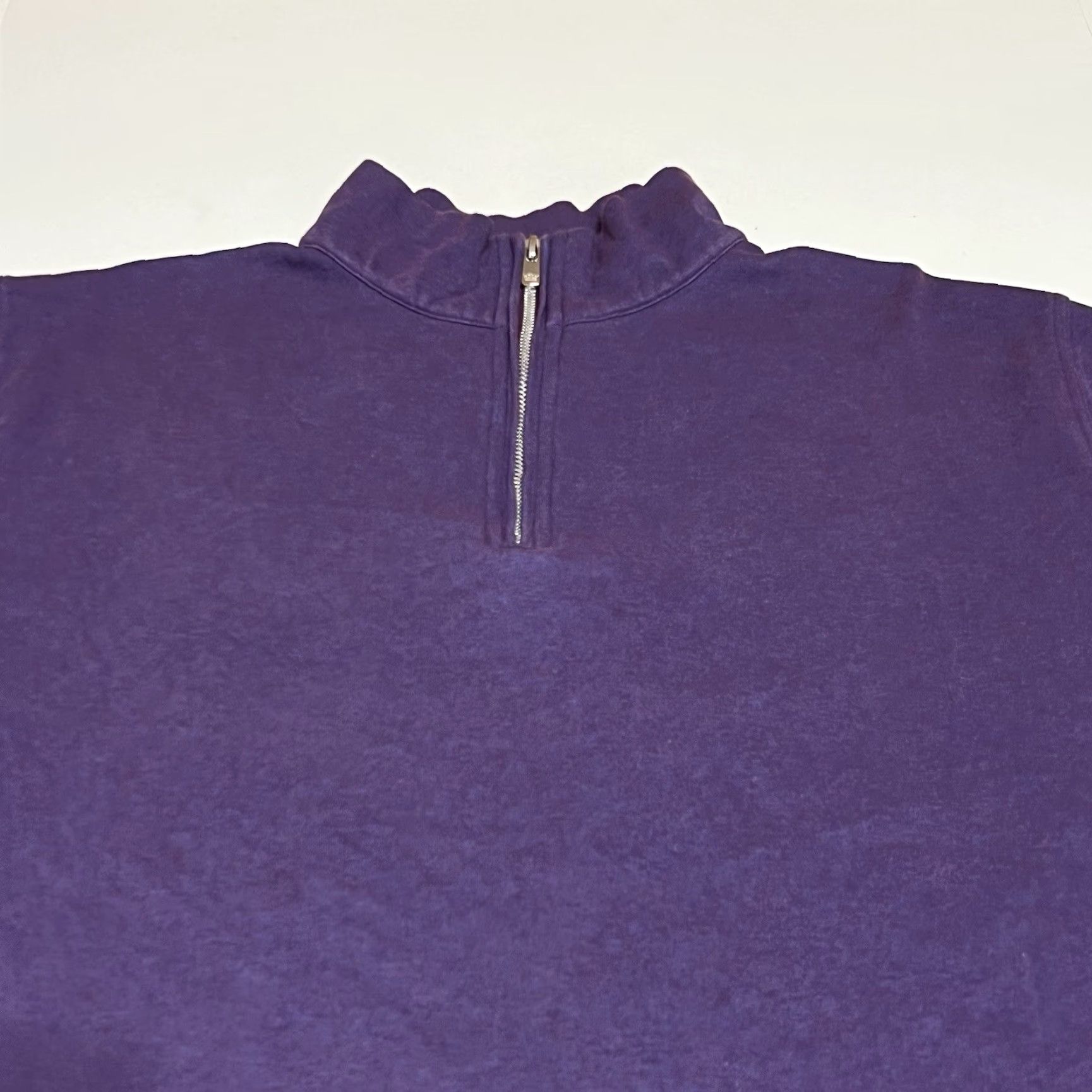 Peter Millar Peter Millar Crown Comfort Mens 1/4 Zip Purple Cotton Sweater XL Size US XL / EU 56 / 4 - 2 Thumbnail