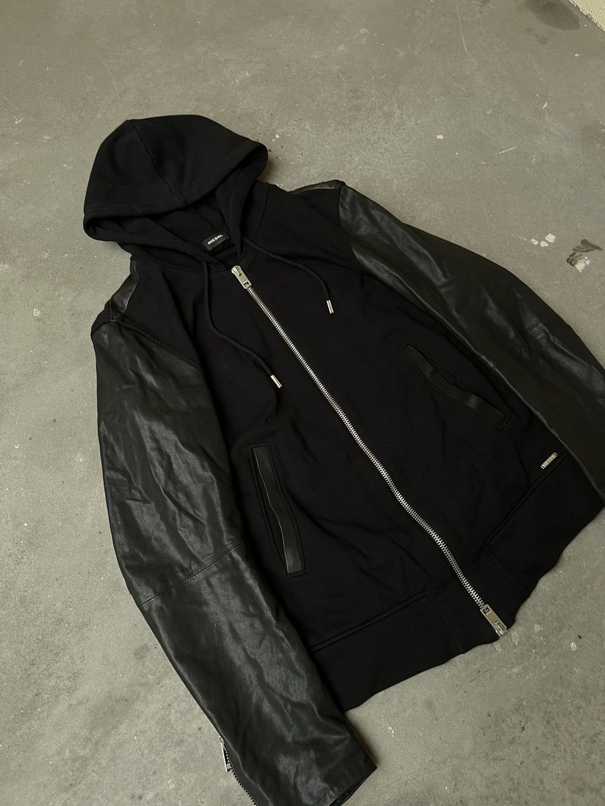 Diesel Diesel FW14 Hybrid Zip Hoodie Size US M / EU 48-50 / 2 - 2 Thumbnail