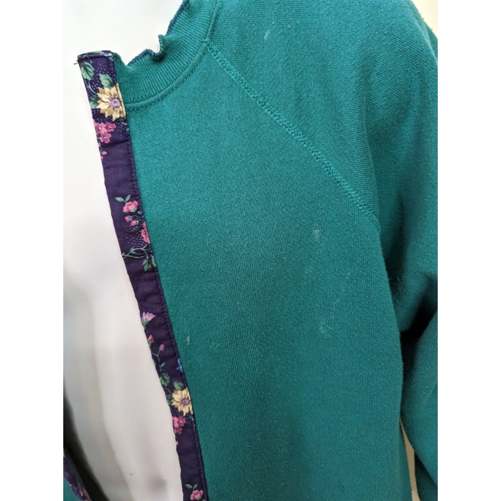 Vintage VINTAGE 90 Cardigan Sweatshirt Unisex Men’s XL Green Grannycore Cottagecore Shirt Adults Men Women Size US L / EU 52-54 / 3 - 4 Thumbnail