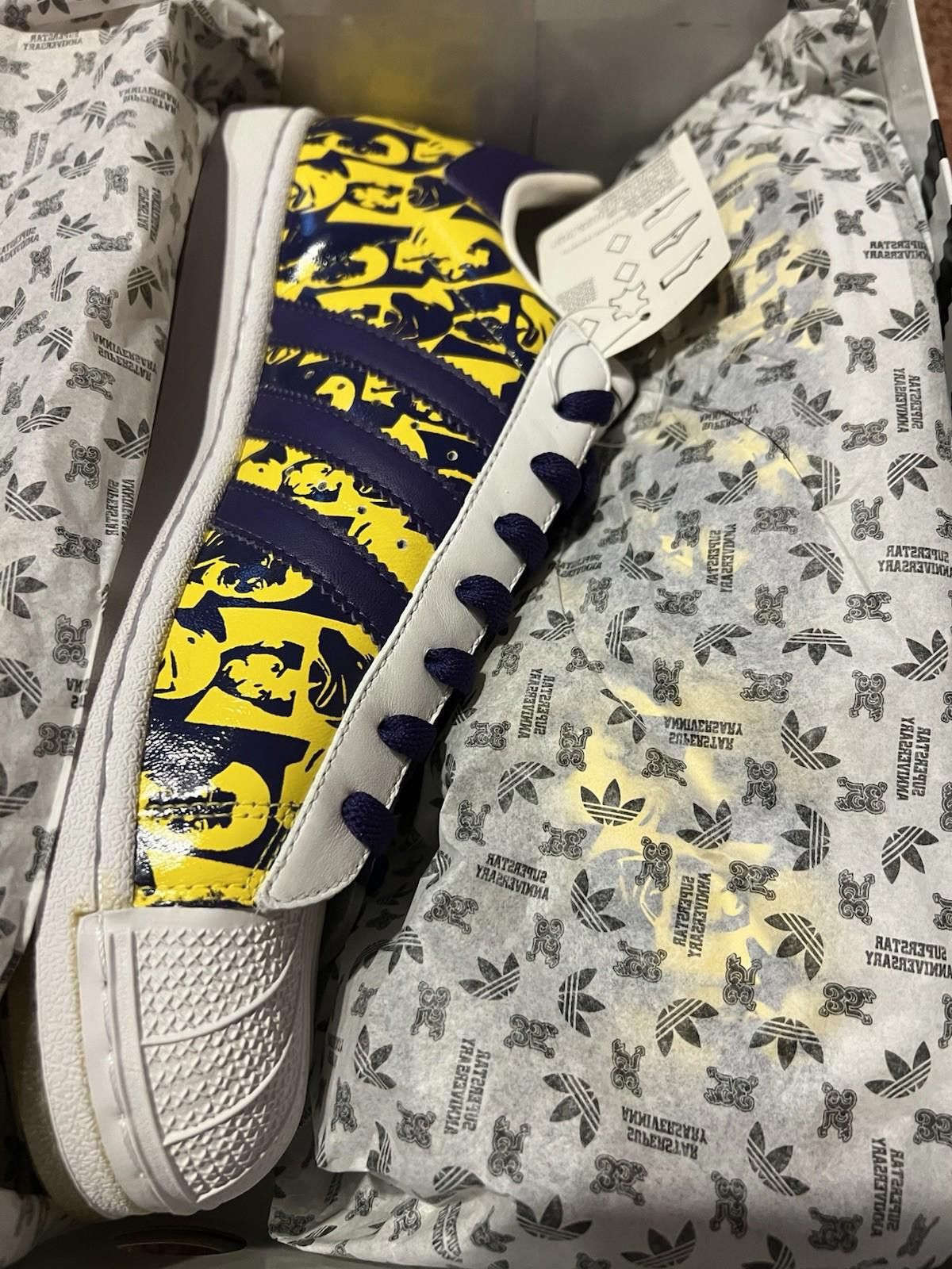 Adidas ADIDAS 35th ANNIVERSARY SUPERSTAR KAREEM ANDY WARHOL 133748 Size US 11 / EU 44 - 3 Thumbnail