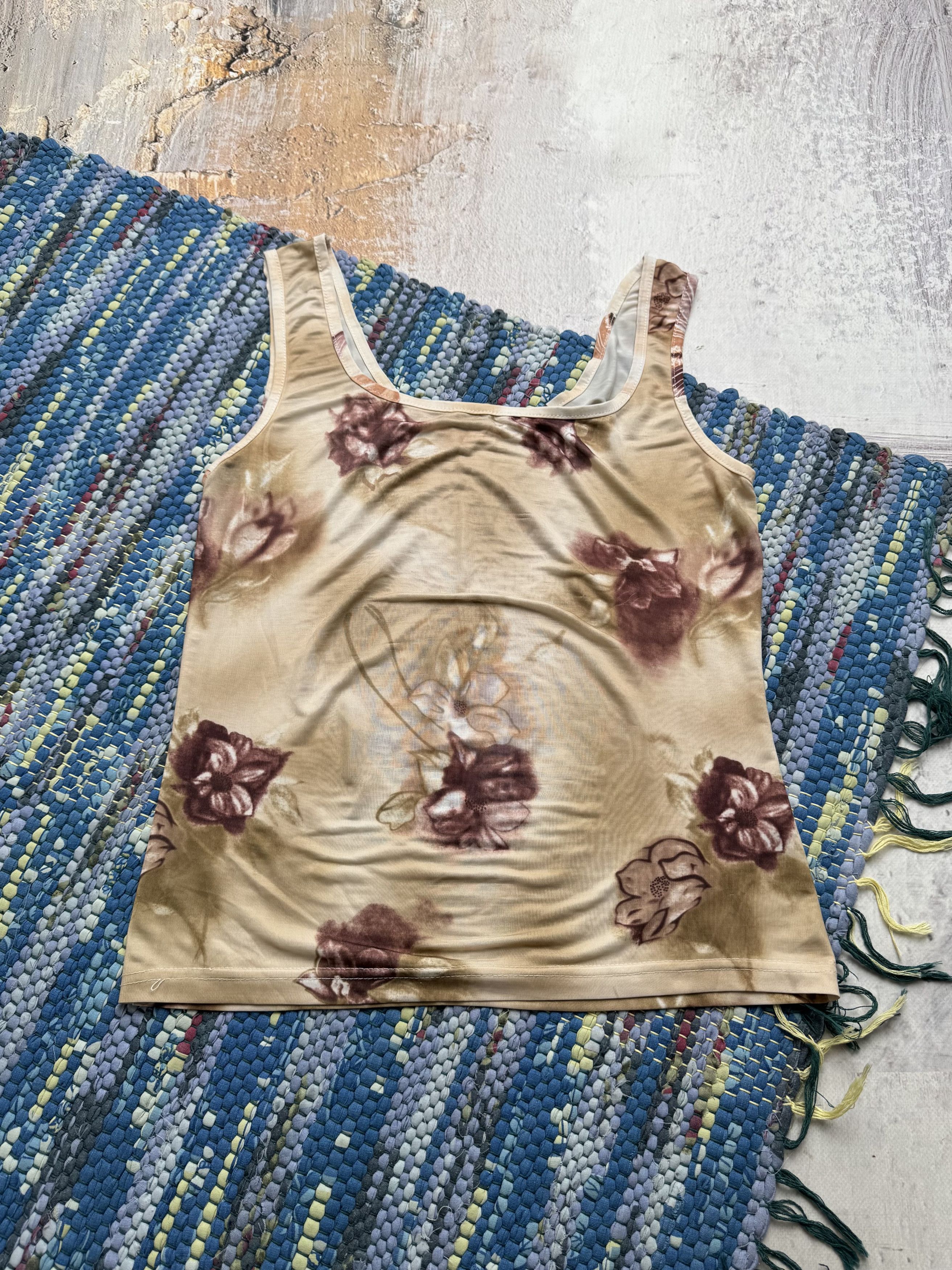 Vintage Vintage Printed Tank Top A8(V1)D15 Size S / US 4 / IT 40 - 3 Thumbnail