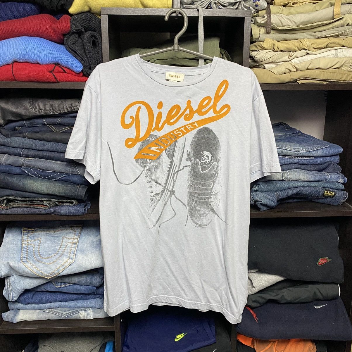 Diesel Designer Diesel Big Logo y2k opium streetwear tee size XL Size US XL / EU 56 / 4 - 1 Thumbnail
