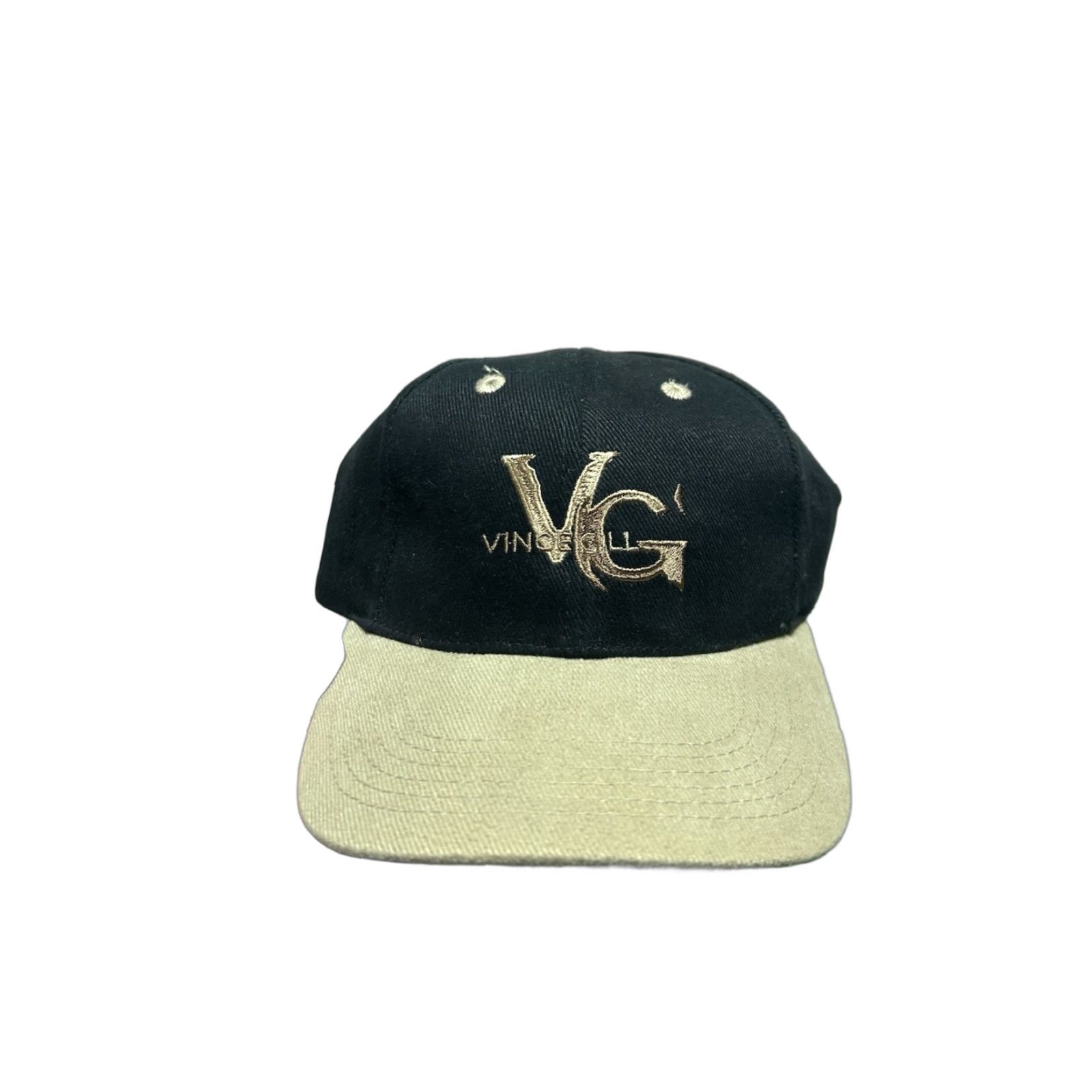 Vince VINTAGE Vince Gill StrapBack Hat Cap VG Black Adjustable Men's Hat Cap Size ONE SIZE - 1 Thumbnail
