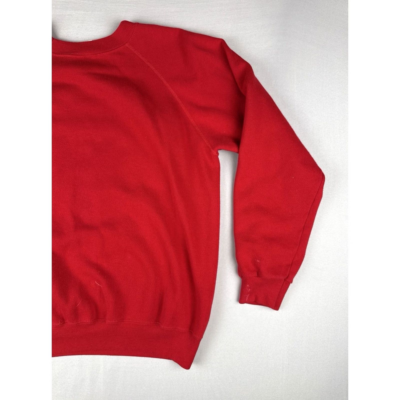 Hanes VINTAGE 90s St Croix USVI Caribbean Dive Sweatshirt Hanes M Red Crew Neck Cotton Blend USA Made Mens Size US M / EU 48-50 / 2 - 6 Thumbnail