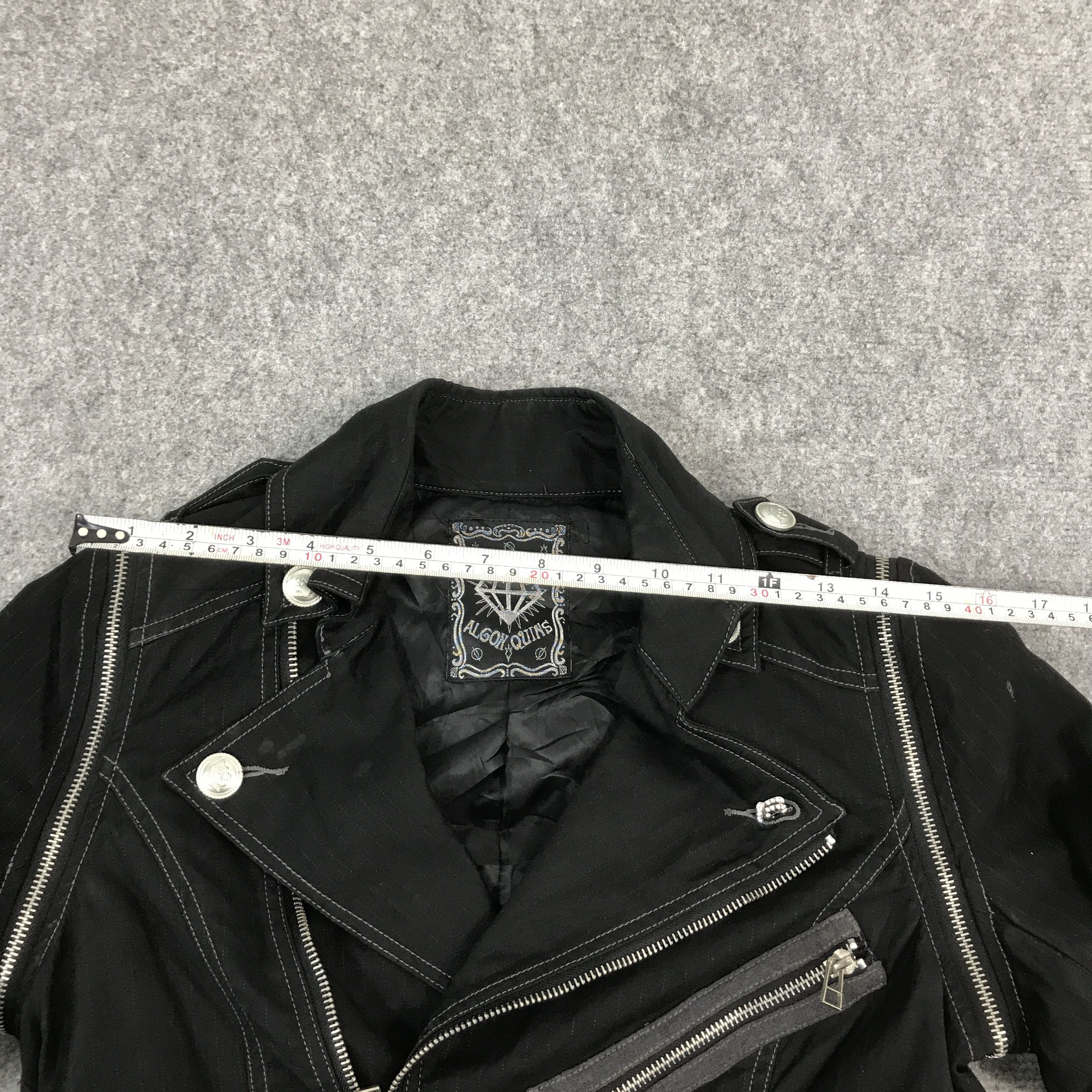 If Six Was Nine × Japanese Brand × Le Grande Bleu (L.G.B.) 🔥ALGON QUINS JAPAN PUNK BLACK JACKET Size US S / EU 44-46 / 1 - 9 Thumbnail