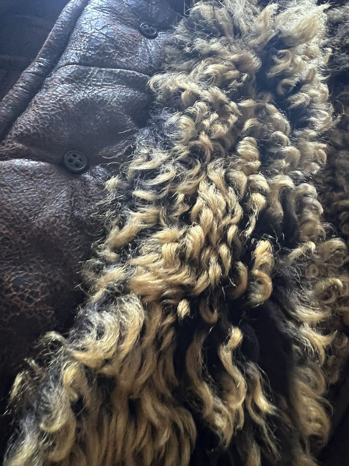 Enfants Riches Deprimes ERD TOBACCO SHEARLING COAT AW’23 Size US L / EU 52-54 / 3 - 8 Thumbnail