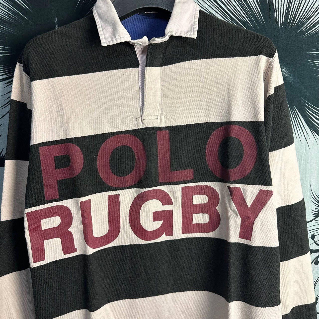 Polo Ralph Lauren OG Vintage Polo Ralph Lauren Polo Rugby Spellout Long Sleeve Size US XL / EU 56 / 4 - 6 Thumbnail