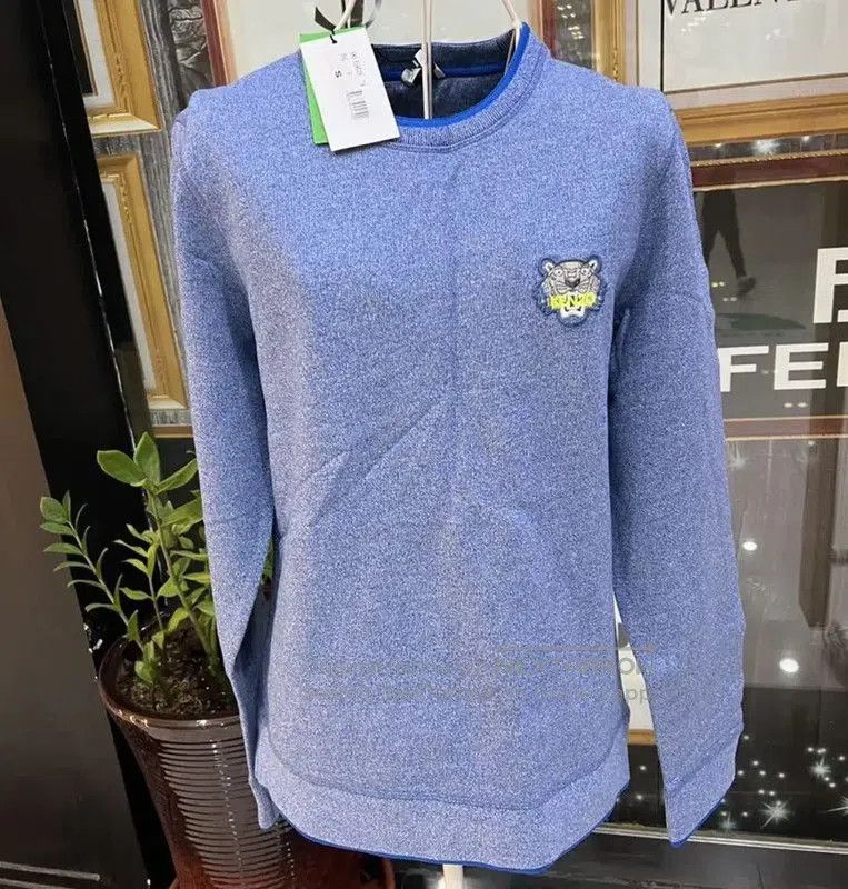 Kenzo KENZO Blue Cotton Tiger Head Long Sleeve Top . Size S / US 4 / IT 40 - 2 Thumbnail