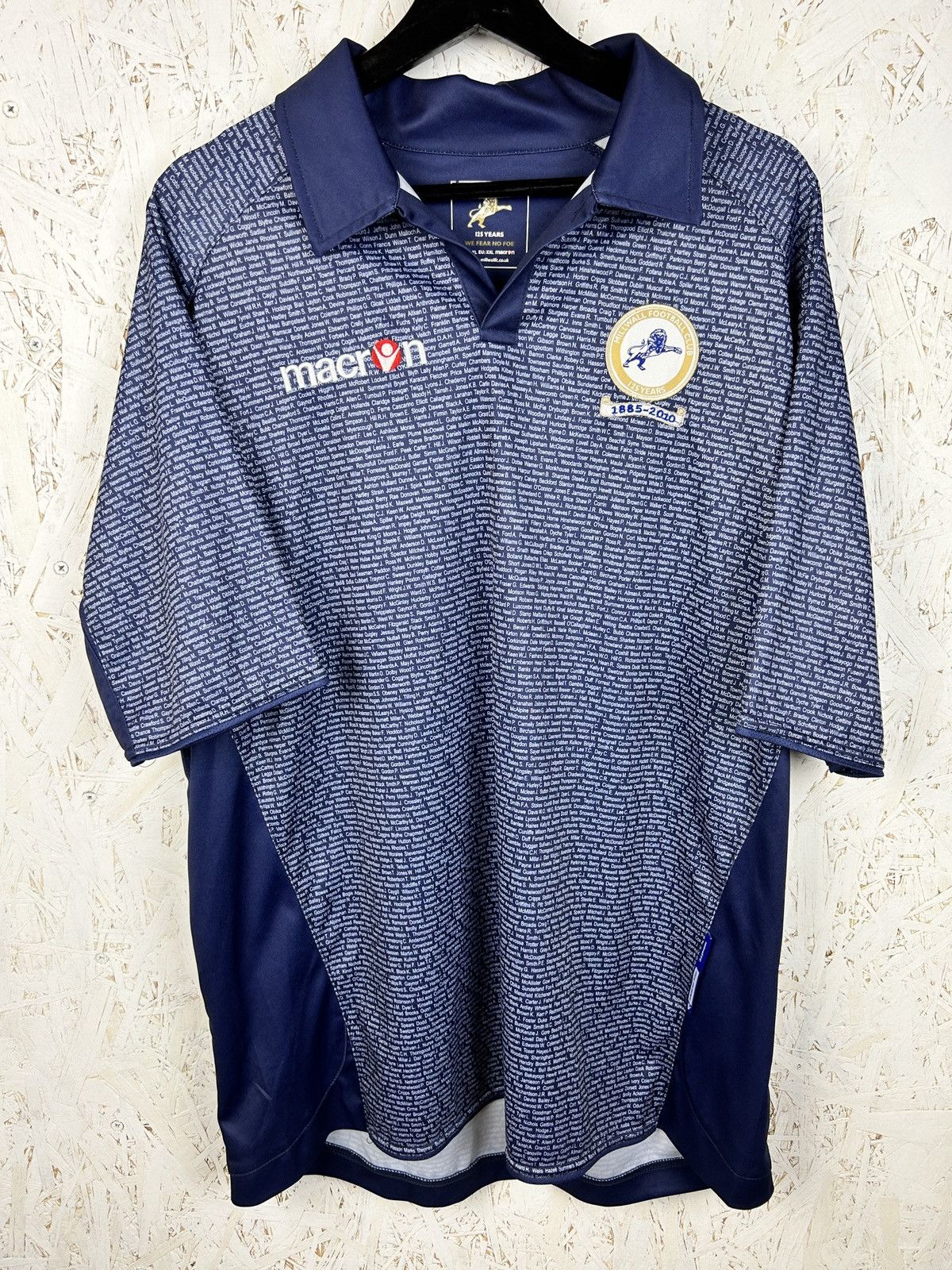 Vintage Vintage Macron Millwall FC 2010/11 Anniversary Kit Jersey Size US XXL / EU 58 / 5 - 1 Thumbnail