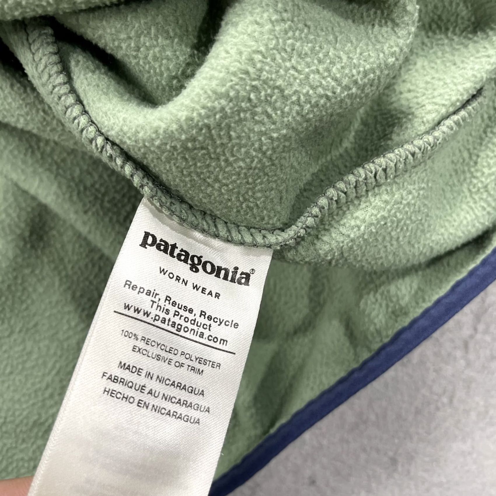 Patagonia Patagonia Jacket Mens Medium Green Gray Micro D Snap T Fleece Pullover Outdoor Size US M / EU 48-50 / 2 - 4 Thumbnail