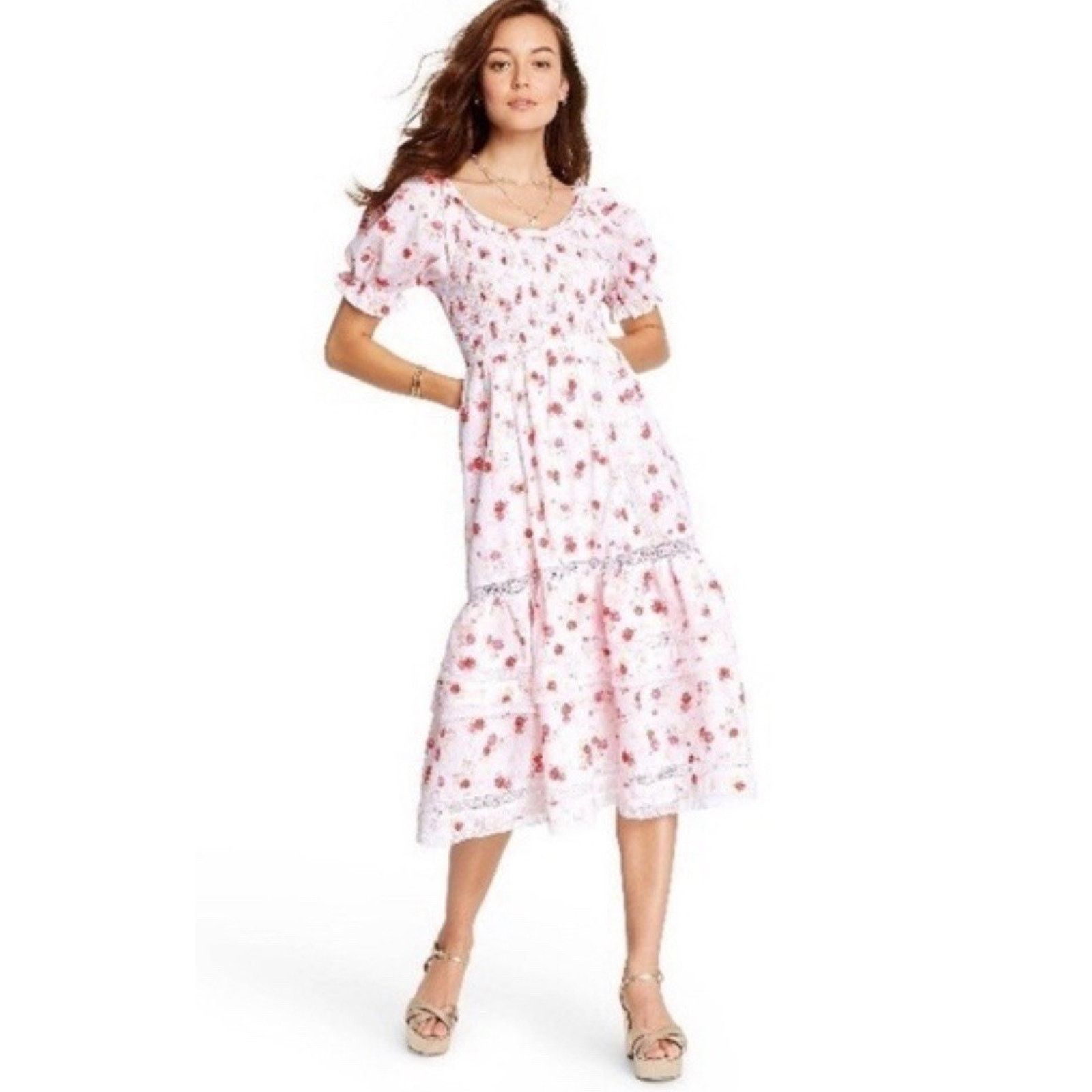LoveShackFancy LoveShackFancy Dress Cottage Core Smock XL A000530 Size XL / US 12-14 / IT 48-50 - 1 Thumbnail