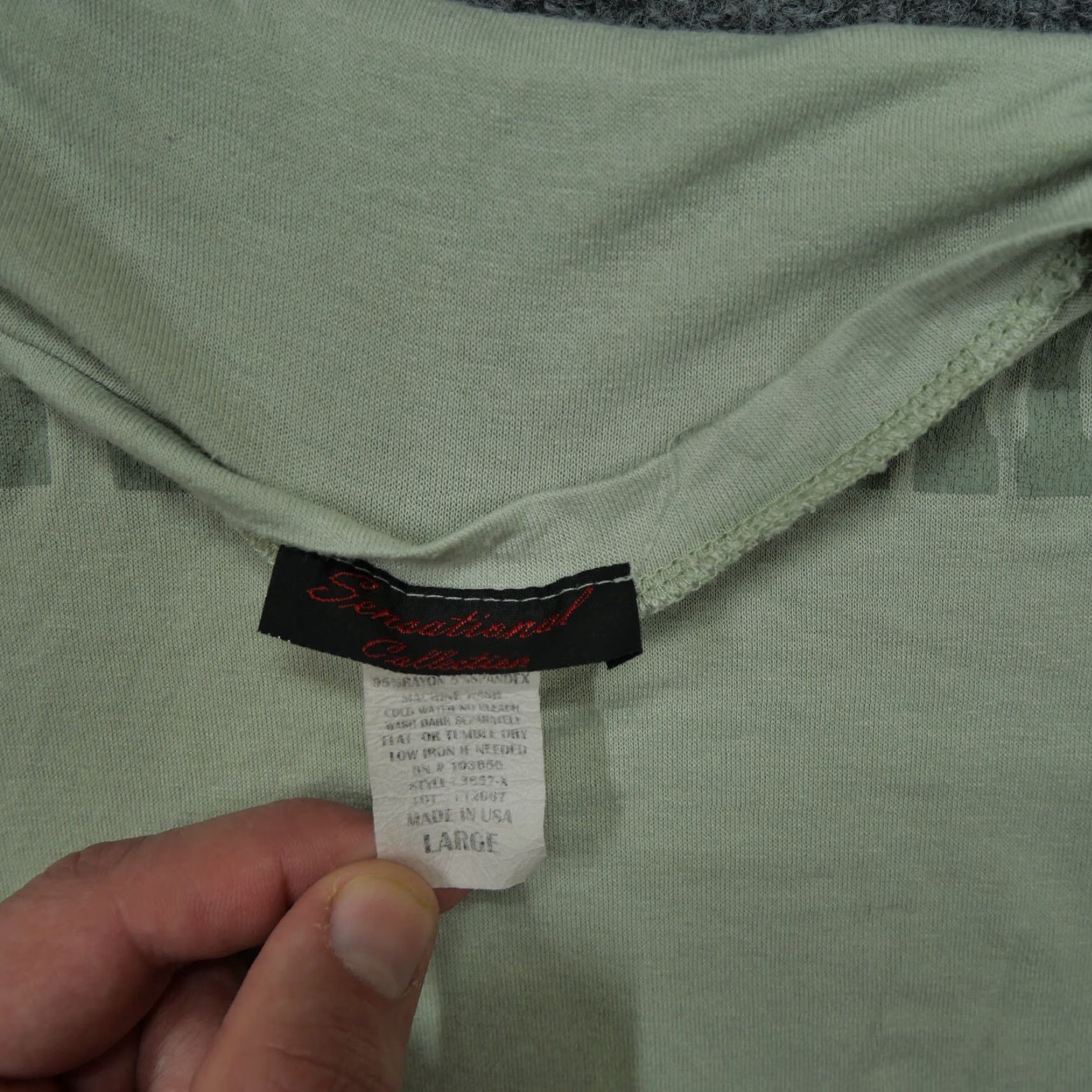 Vintage VINTAGE Neverland T Shirt Womens L Green Crop Solid 90s Cropped Cotton Blend Graphic Cracked Size L / US 10 / IT 46 - 6 Thumbnail