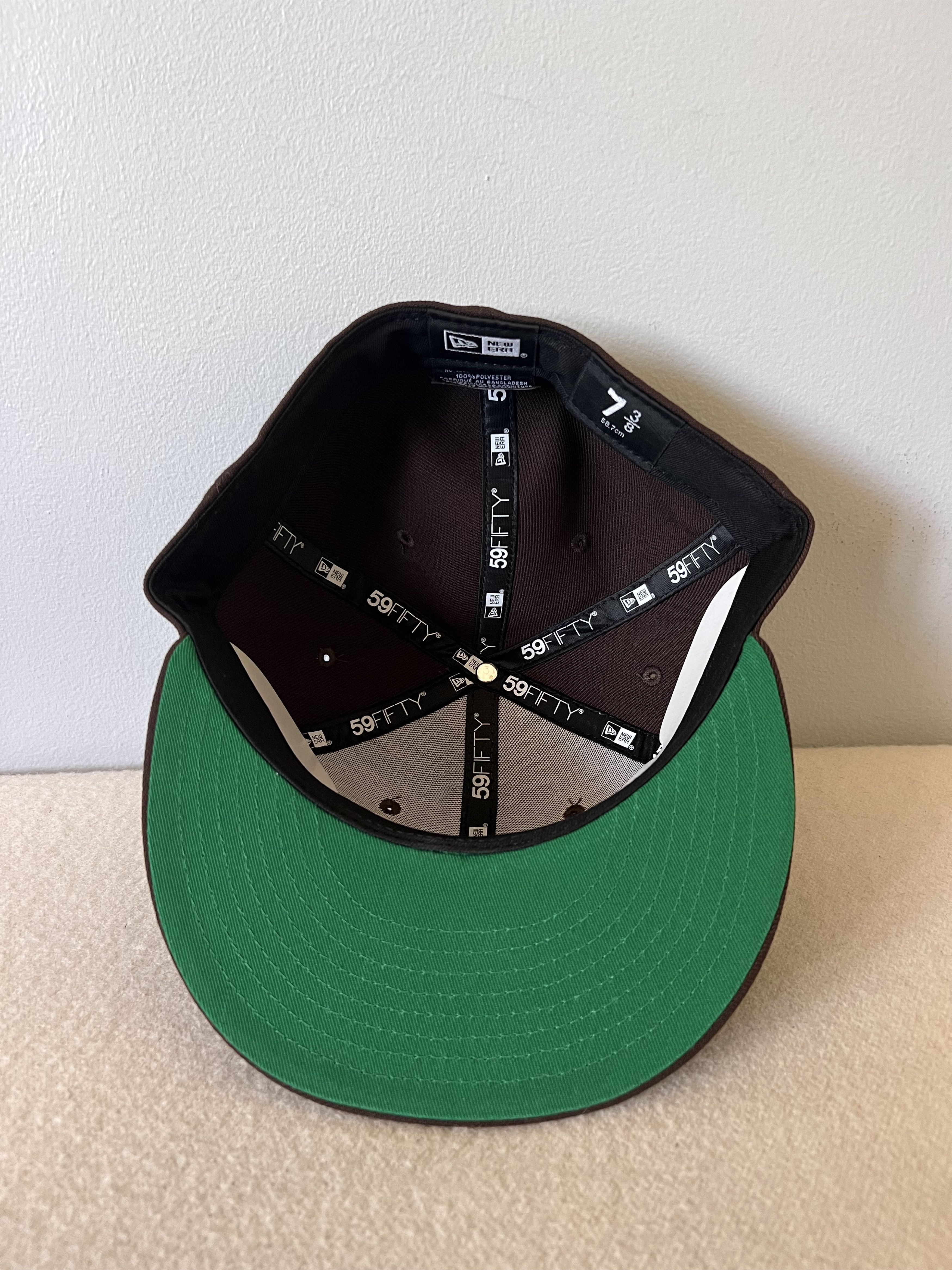 New Era × Union LA 7 3/8 New Era Union LA U Halo 59FIFTY Hat in Brown Size ONE SIZE - 6 Thumbnail