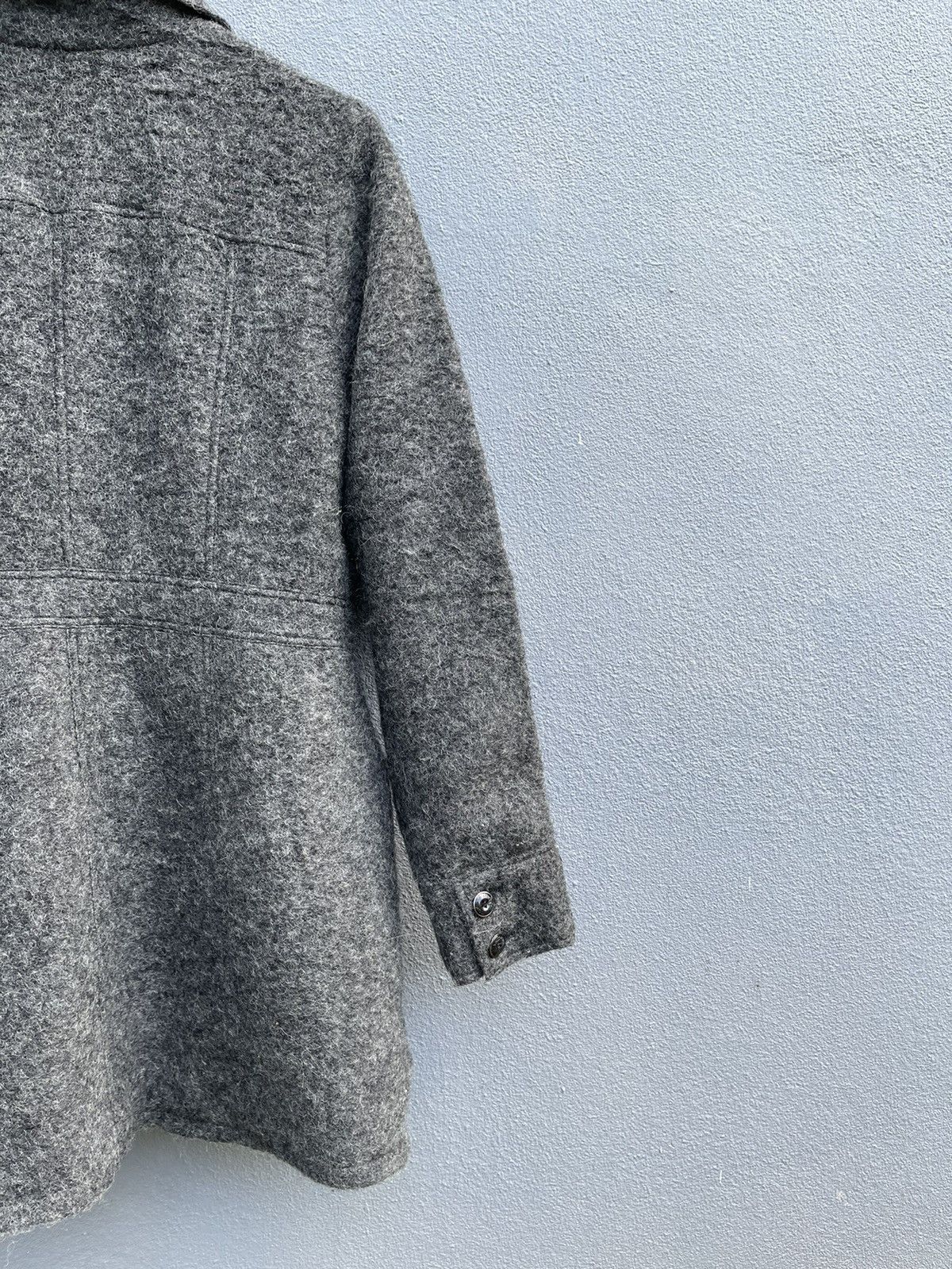 Designer Mayson Grey Wool-Blend Mid-Length Coat - Size 2 Size S / US 4 / IT 40 - 13 Thumbnail