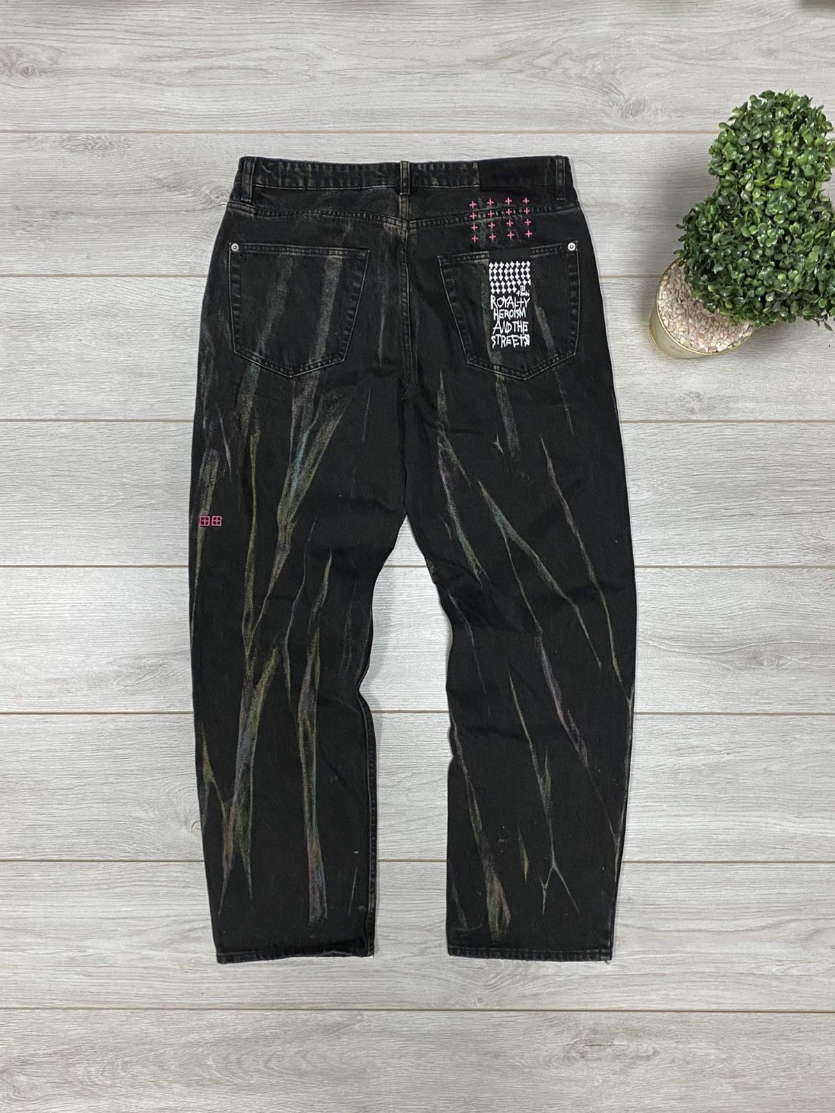 Ksubi ANTI K PINK REFRAKT pants jeans