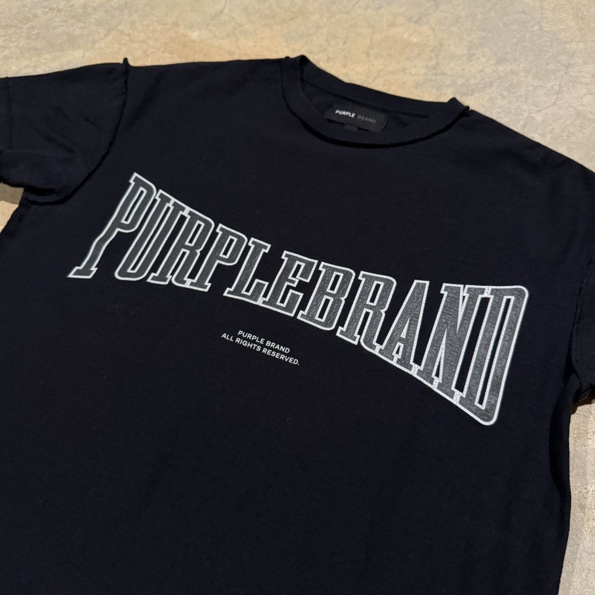 Purple Brand Purple Brand Textured Inside Out Graphic Tee Size US XS / EU 42 / 0 - 3 Thumbnail