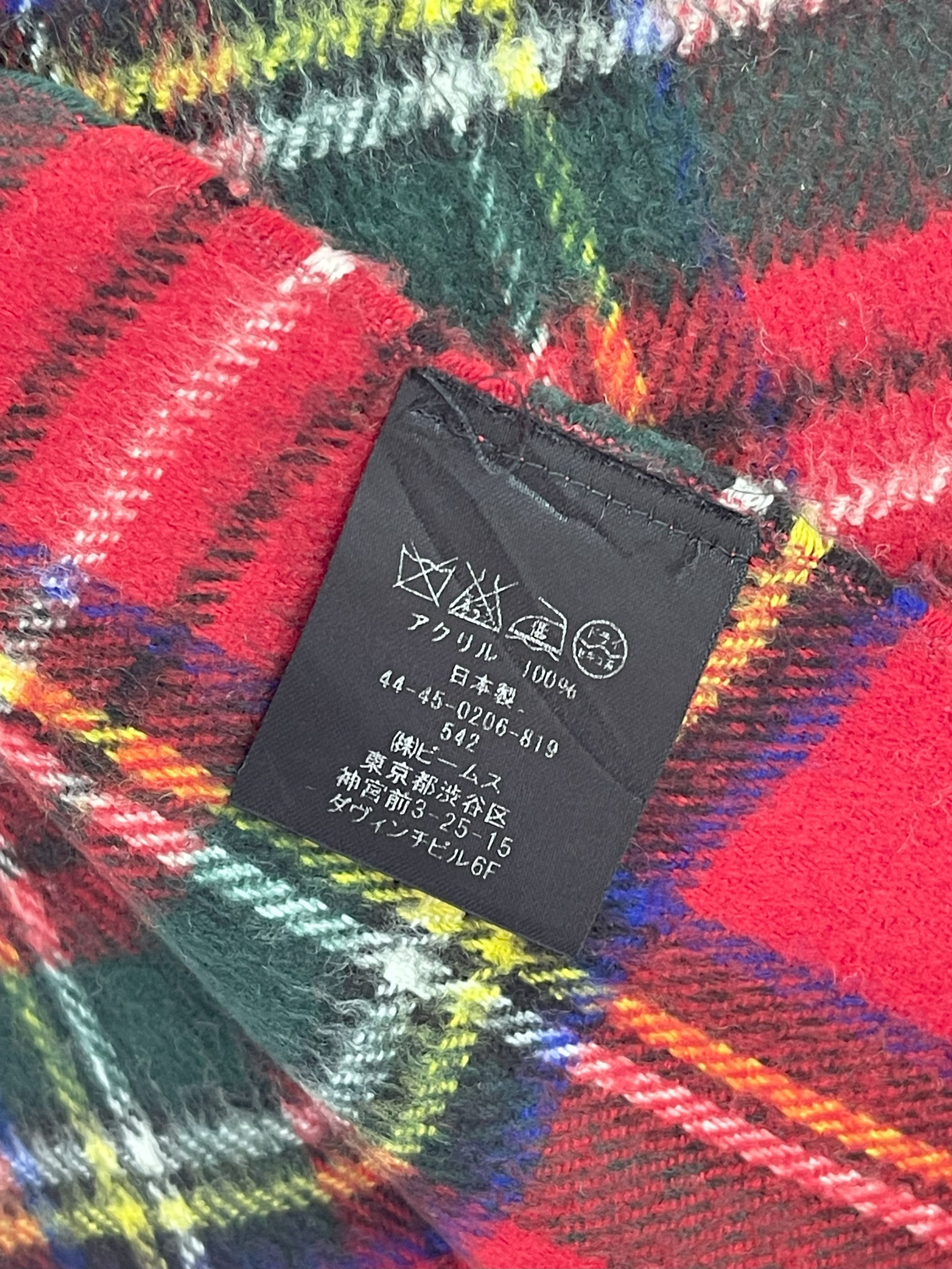 Japanese Brand Vintage Beams Heart Scarf / Muffler - 6029 Size ONE SIZE - 5 Thumbnail