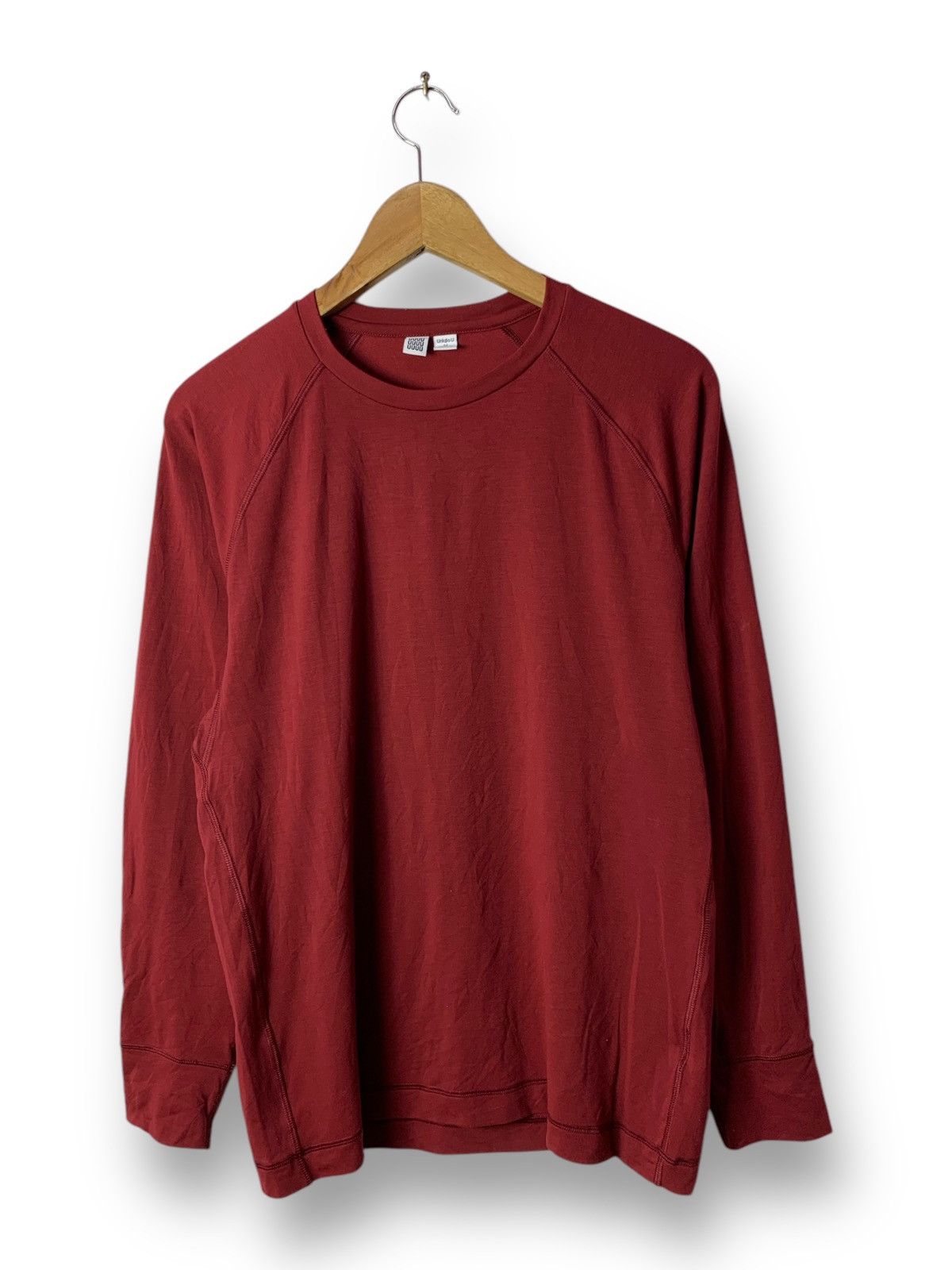 Japanese Brand × Uniqlo 🔥 Uniqlo UU not Undercover Longsleeves Red Tee Size US M / EU 48-50 / 2 - 1 Thumbnail