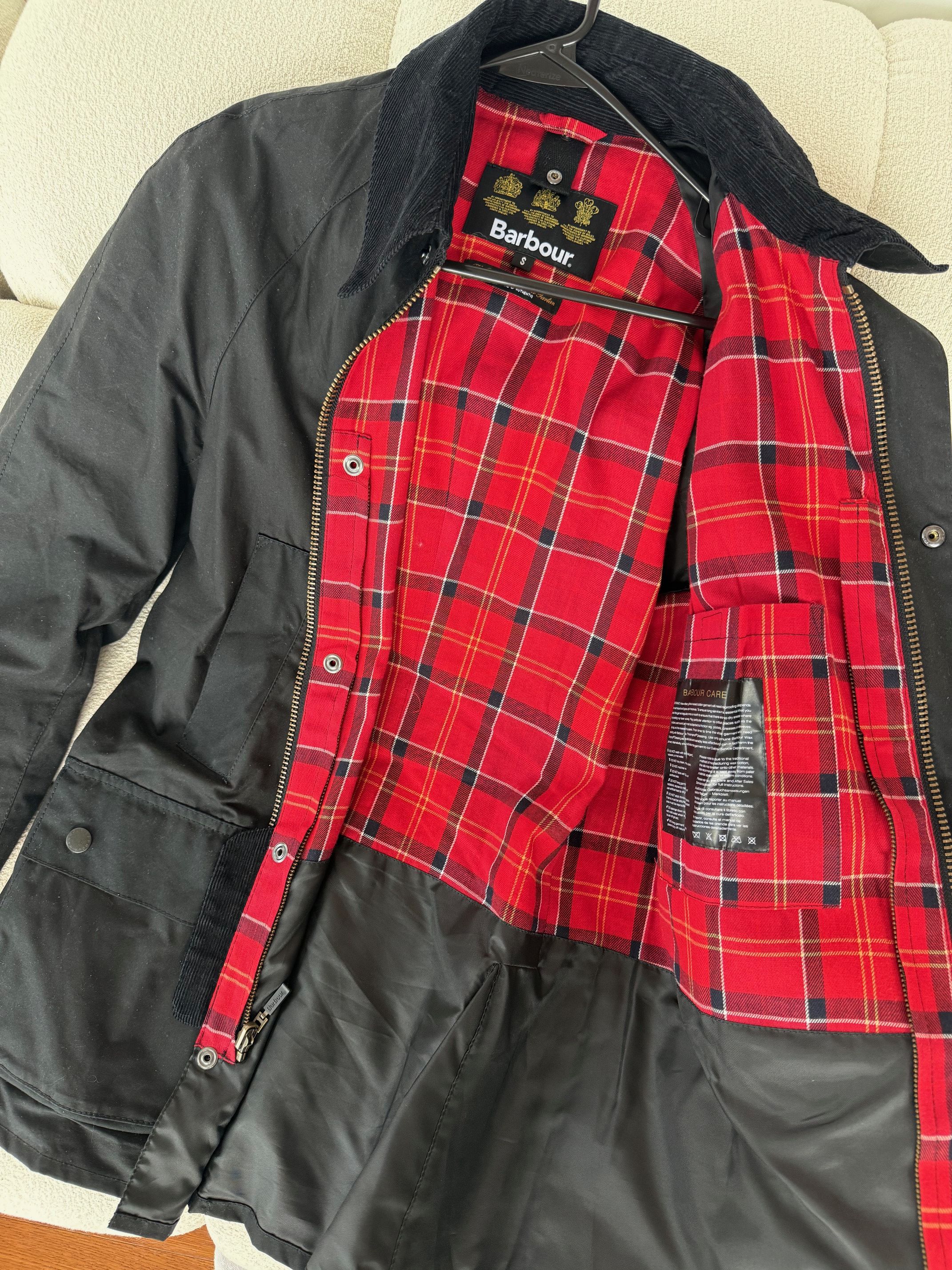 Barbour Barbour Ashby Waxed Jacket - Black - Size Small S Size US S / EU 44-46 / 1 - 2 Thumbnail