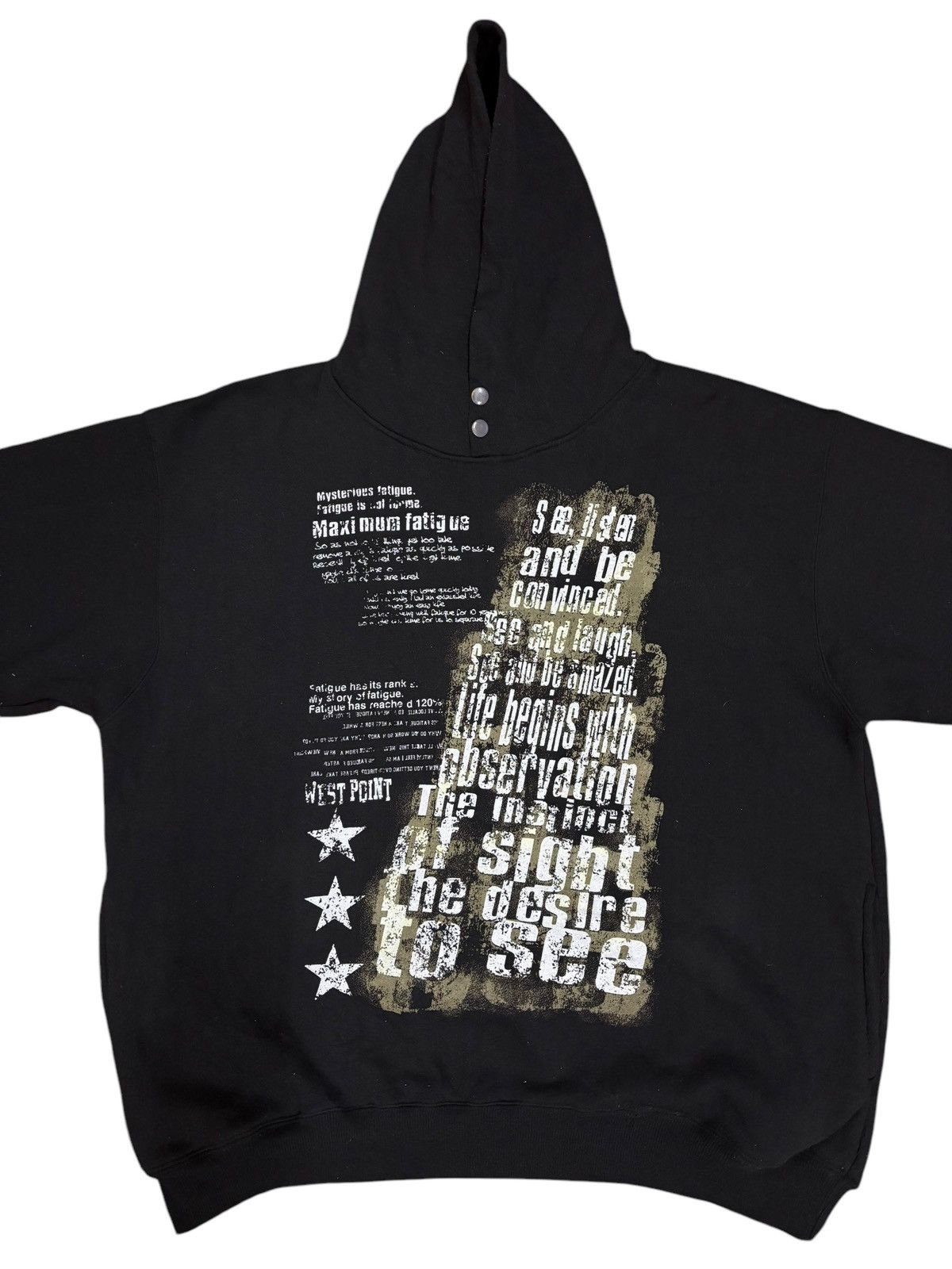Japanese Brand × Vintage West Point Japanese Brand Printed Baggy Hoodie Size US XL / EU 56 / 4 - 4 Thumbnail