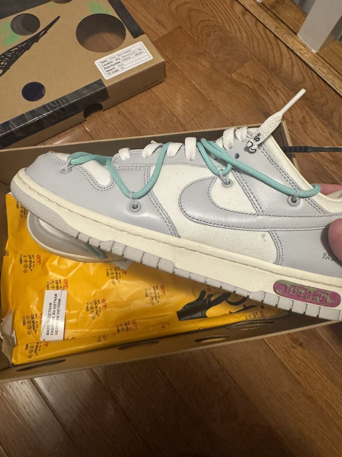 Nike × Off-White Nike x Off-White Dunk Lot 50/50 Size US 9 / EU 42 - 3 Thumbnail