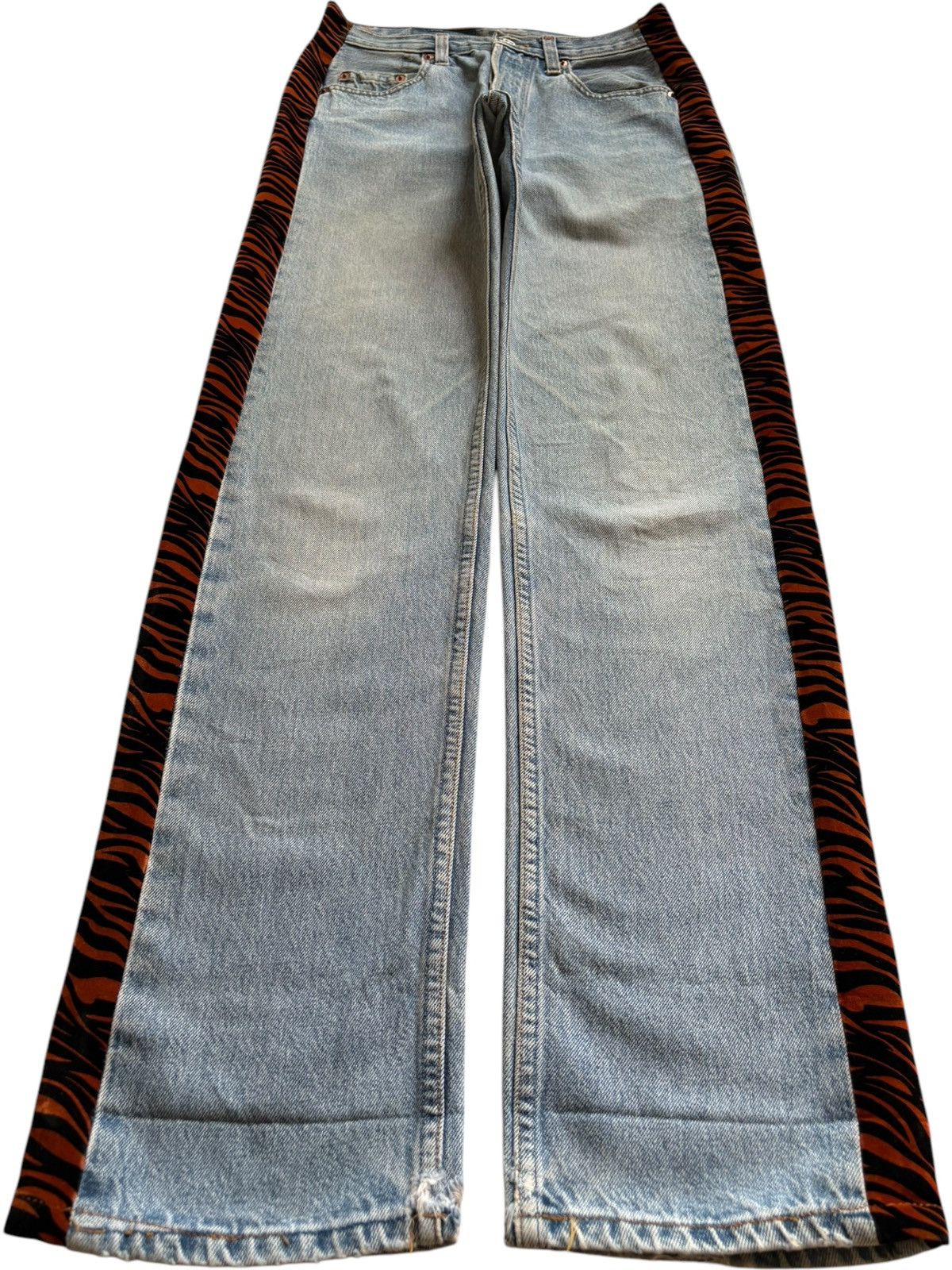 Levi's Vintage 90s Levis 501 Mud Wash Custom Distressed Loose Jeans Size US 29 - 1 Thumbnail