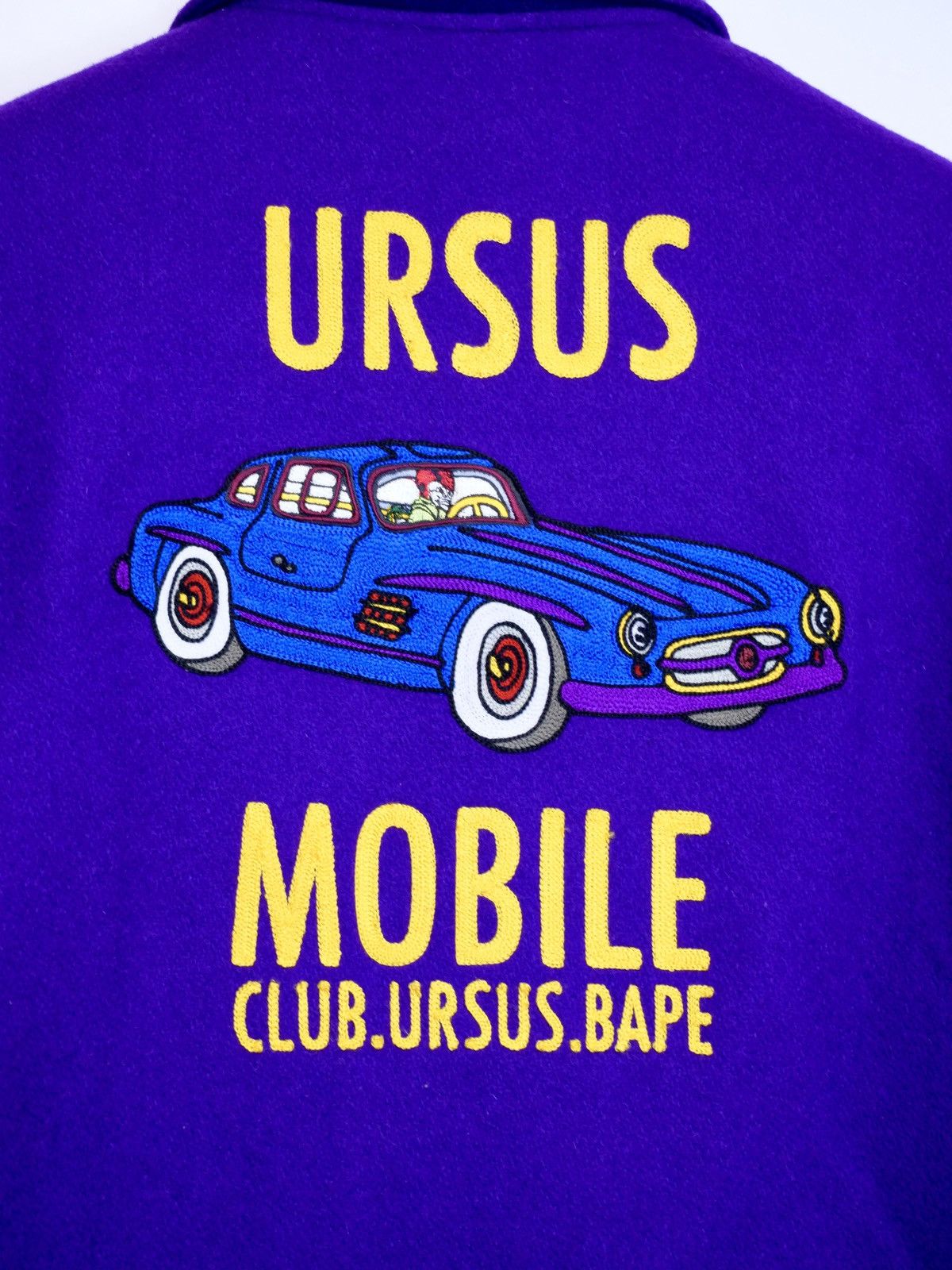 Bape Archive 2008 Ursus Mobile Mercedes 300SL Varsity Wool Jacket Size US M / EU 48-50 / 2 - 4 Thumbnail