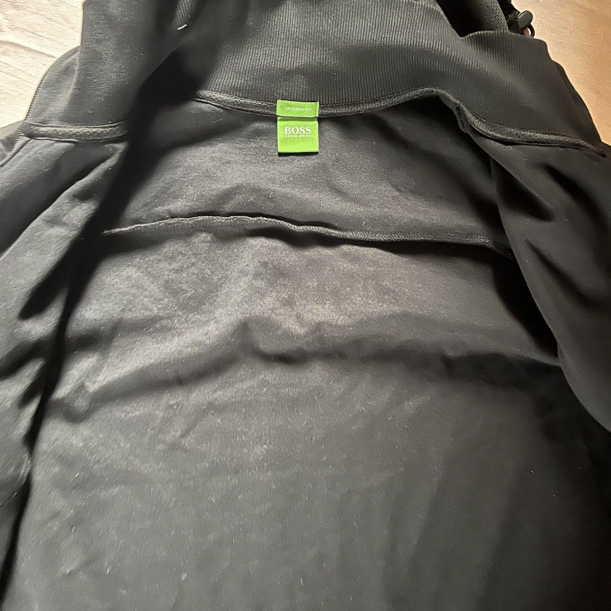 Hugo Boss Hugo Boss Men's Black Zip Up Light Jacket Size XL Size US XL / EU 56 / 4 - 7 Thumbnail