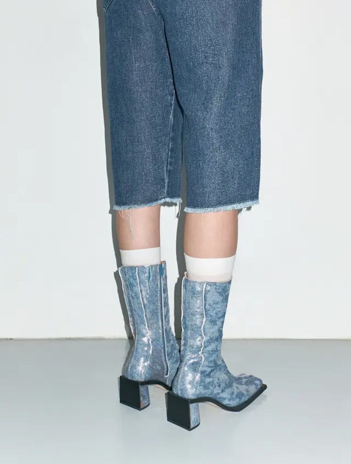 Miista Miista Reiko Denim Boots Size US 9 / IT 39 - 8 Thumbnail