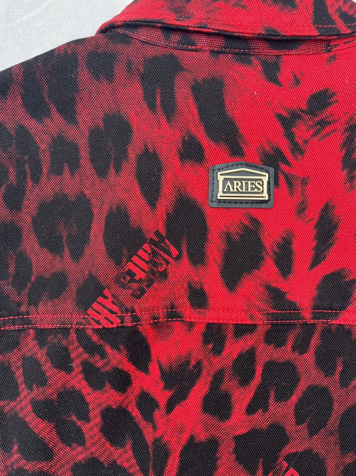 Aries Aries Arise Leopard Print Denim Jacket Size US M / EU 48-50 / 2 - 4 Thumbnail