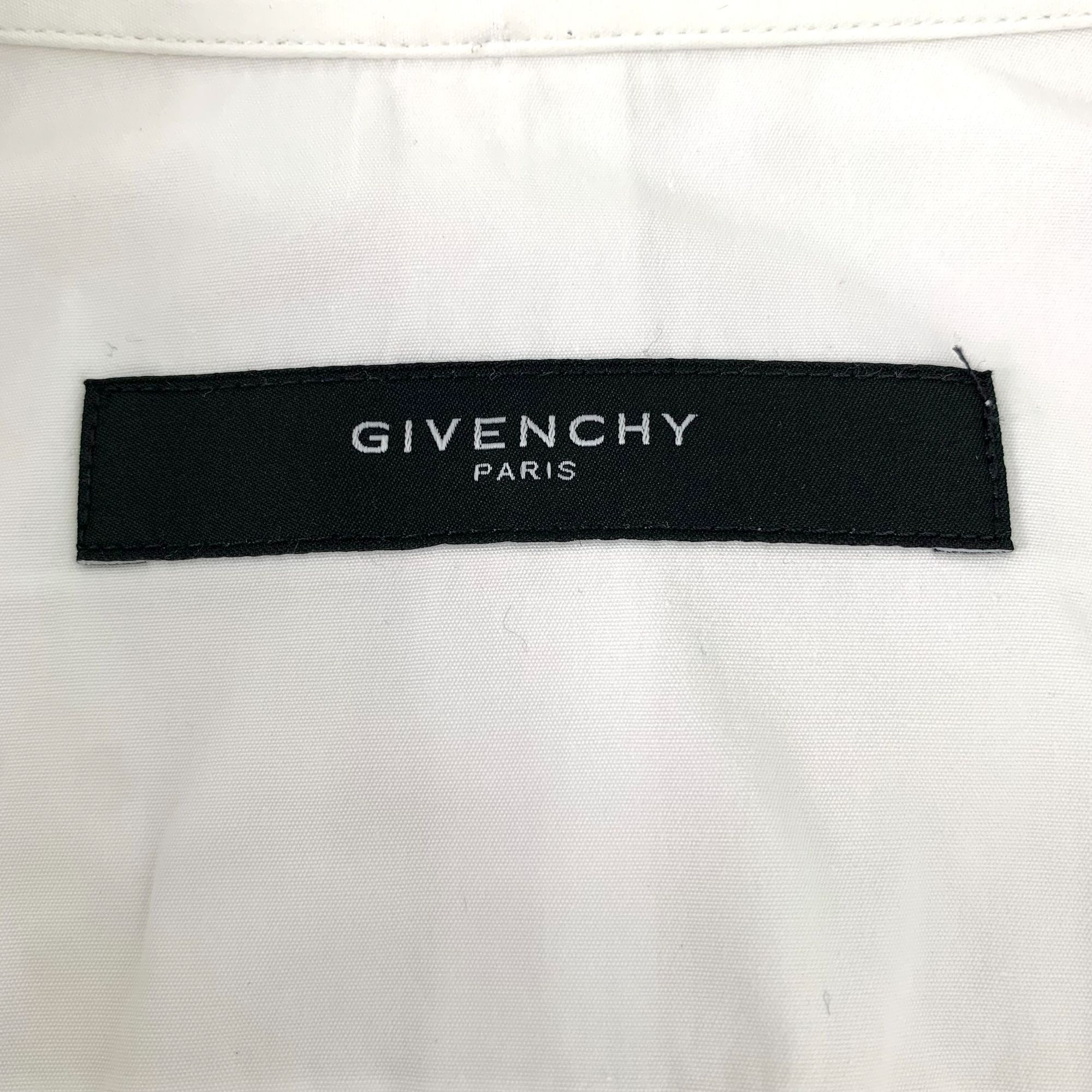 Givenchy Givenchy White Asymmetrical Zipper Cotton Polo Shirt (Size 3 Size US XXS / EU 40 - 2 Thumbnail