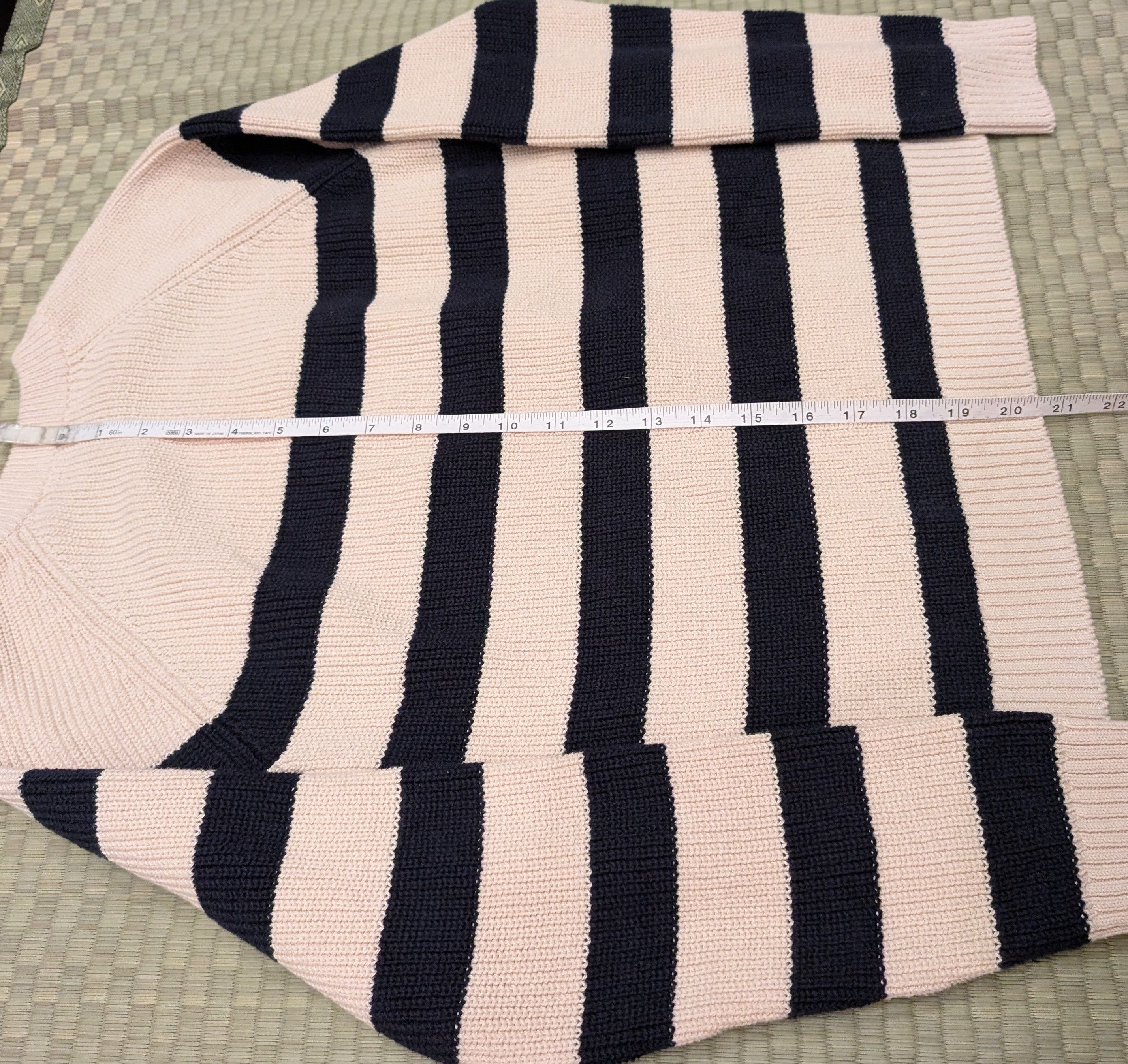Sezane Sezane Gary Stripe Organic Cotton Knit Jumper Made in Italy Size S / US 4 / IT 40 - 6 Thumbnail