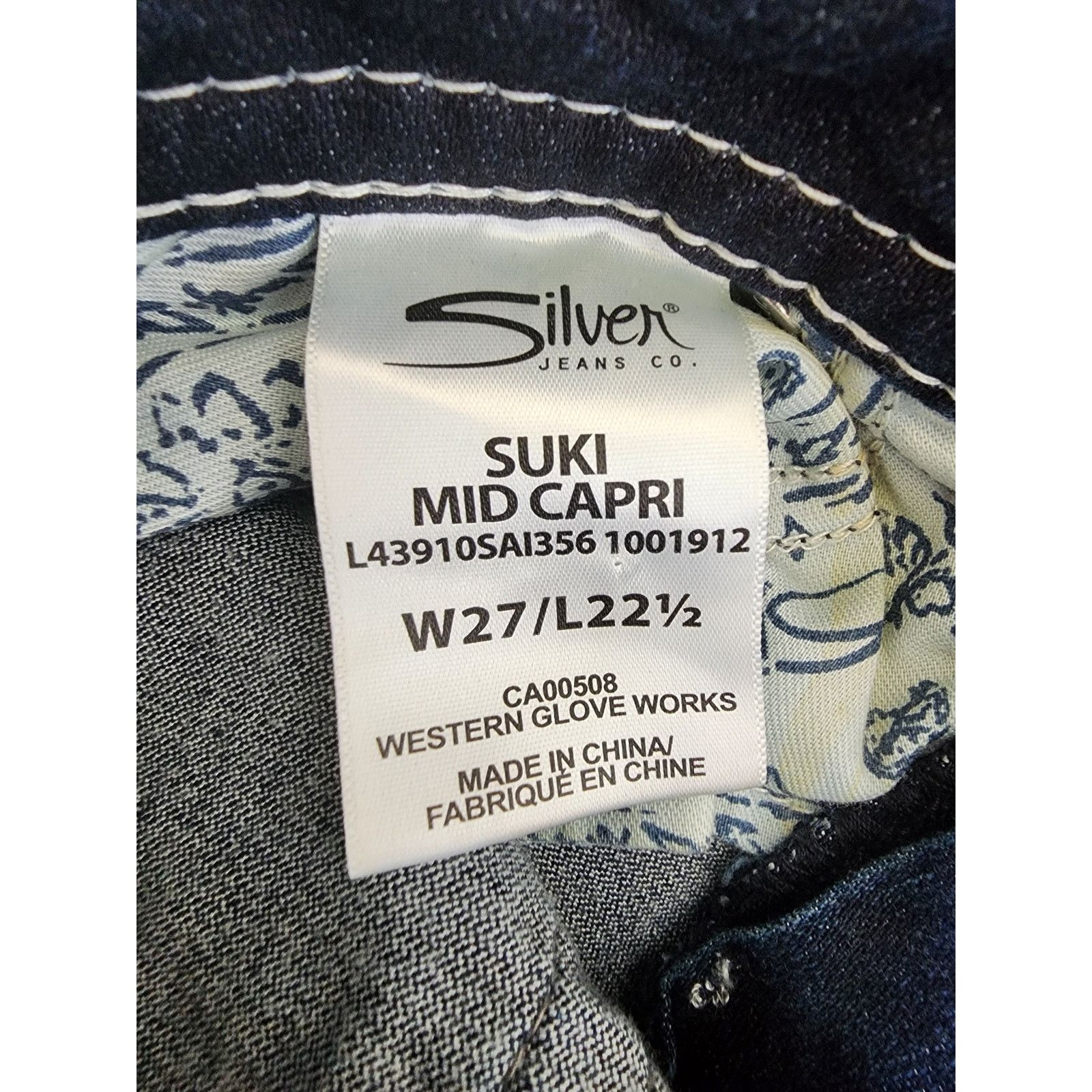Silver Jeans Co. Silver Jeans Co. Suki Mid Capri Fluid Denim Size 27/22 Blue Size 27" / US 4 / IT 40 - 6 Thumbnail