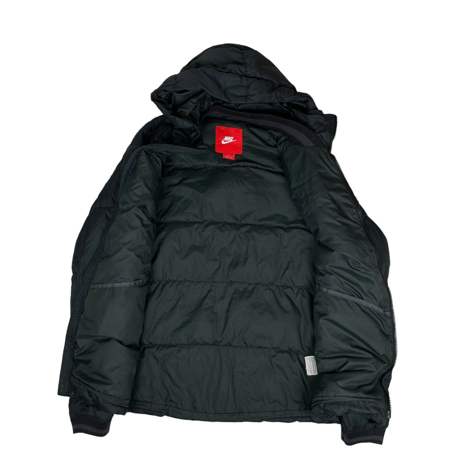 Nike × Vintage Nike Adult Black Long Sleeve Hooded Full Zip Puffer Jacket M Size US M / EU 48-50 / 2 - 9 Thumbnail