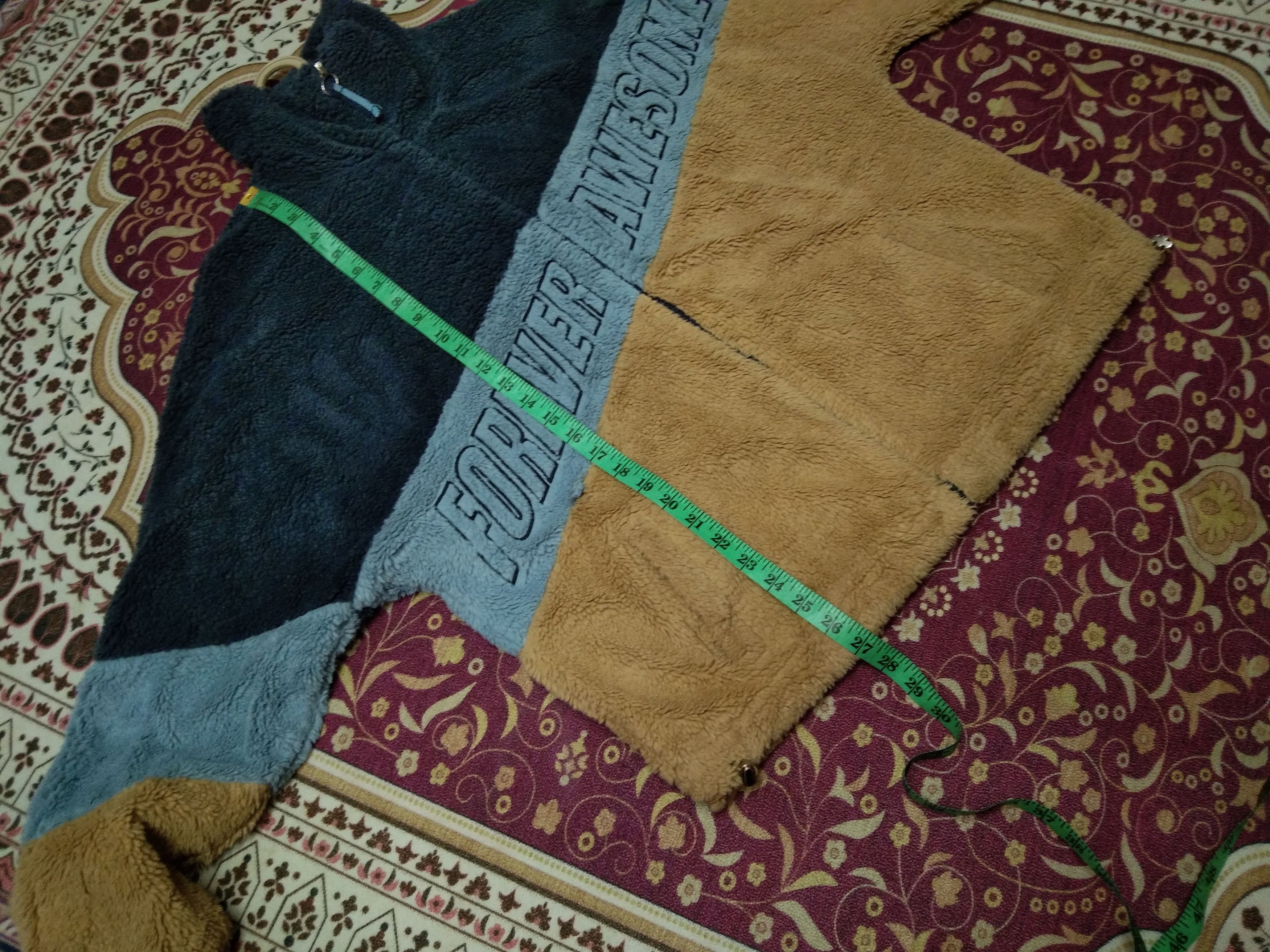 Bershka × Japanese Brand FOREVER AWESOME COLOURBLOCK SHERPA JACKET Size US L / EU 52-54 / 3 - 10 Thumbnail