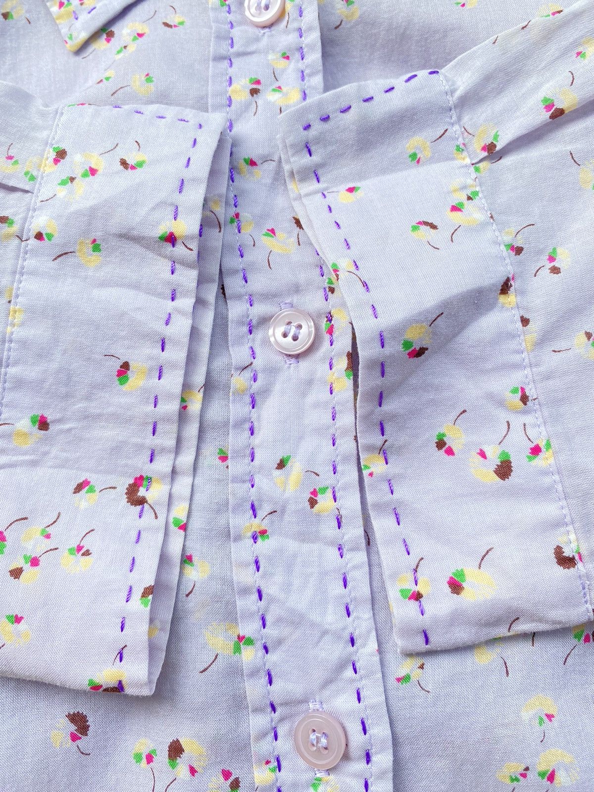 Paul Smith Paul Smith Women Lilac Floral Shirt Size S / US 4 / IT 40 - 10 Thumbnail