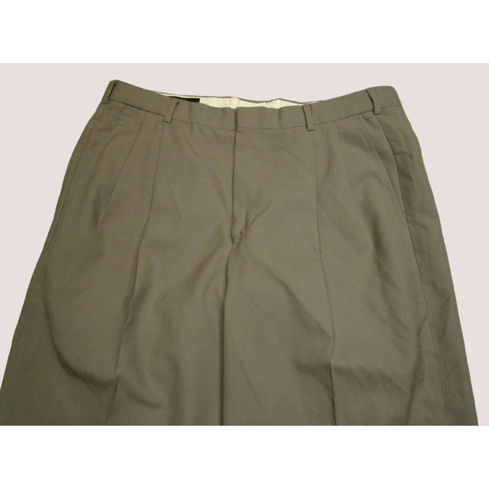Brooks Brothers VINTAGE Brooks Brothers Pants Men 36 Brown Dress Slacks Pleated Trousers USA 90s Mens Regular 36 Brown Dress Pants Size US 36 / EU 52 - 1 Thumbnail