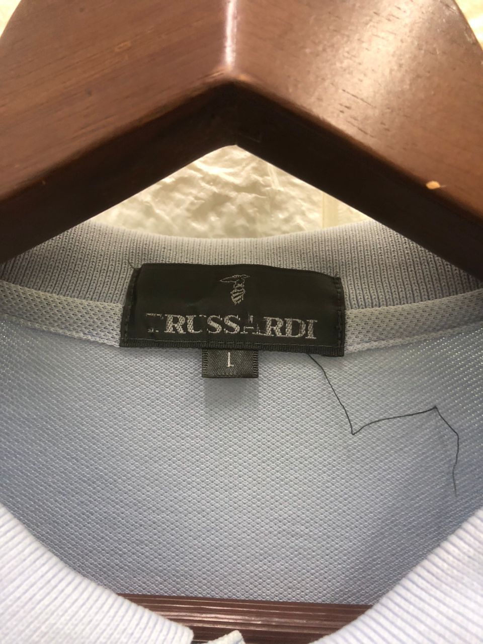 Trussardi Vintage Trussardi Embroidered Logo Polo Tee Size US L / EU 52-54 / 3 - 5 Thumbnail