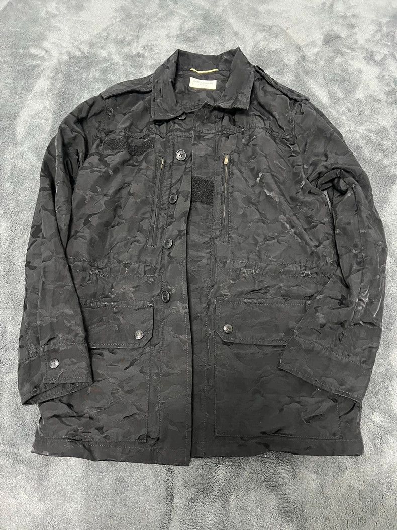 Yves Saint Laurent Saint Laurent Camouflage Work Jacket in Black Size US L / EU 52-54 / 3 - 1 Thumbnail