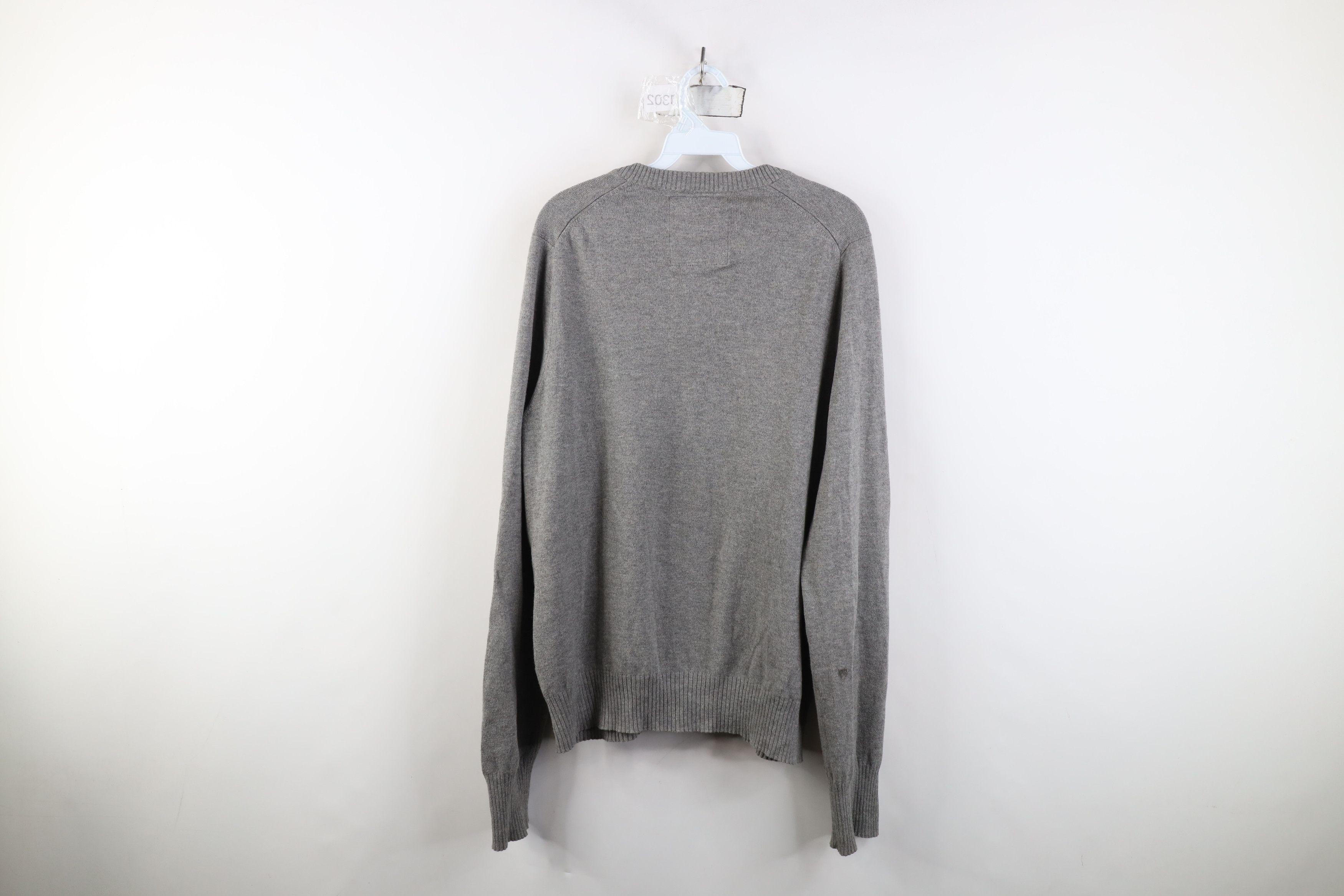 Abercrombie & Fitch Vintage Y2K Abercrombie & Fitch Knit V-Neck Sweater Gray Size US L / EU 52-54 / 3 - 10 Thumbnail