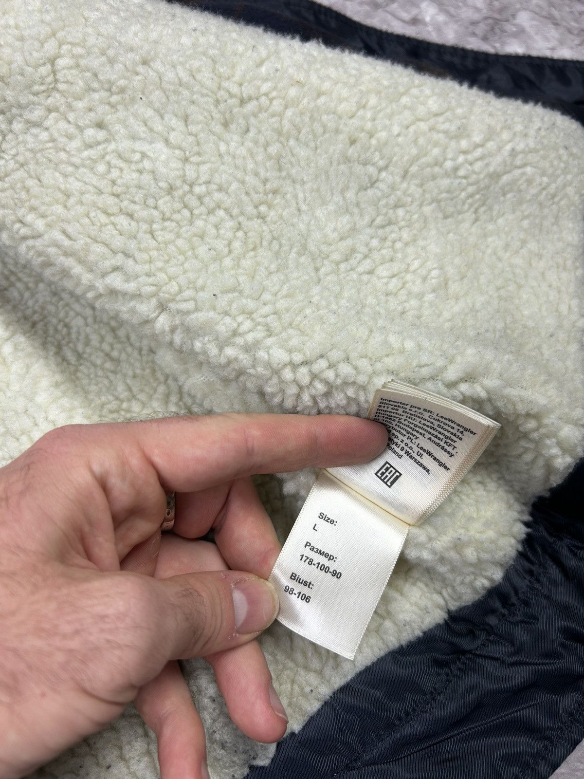Lee Lee Vintage Fleece Wool Sherpa Jacket Size US M / EU 48-50 / 2 - 8 Thumbnail