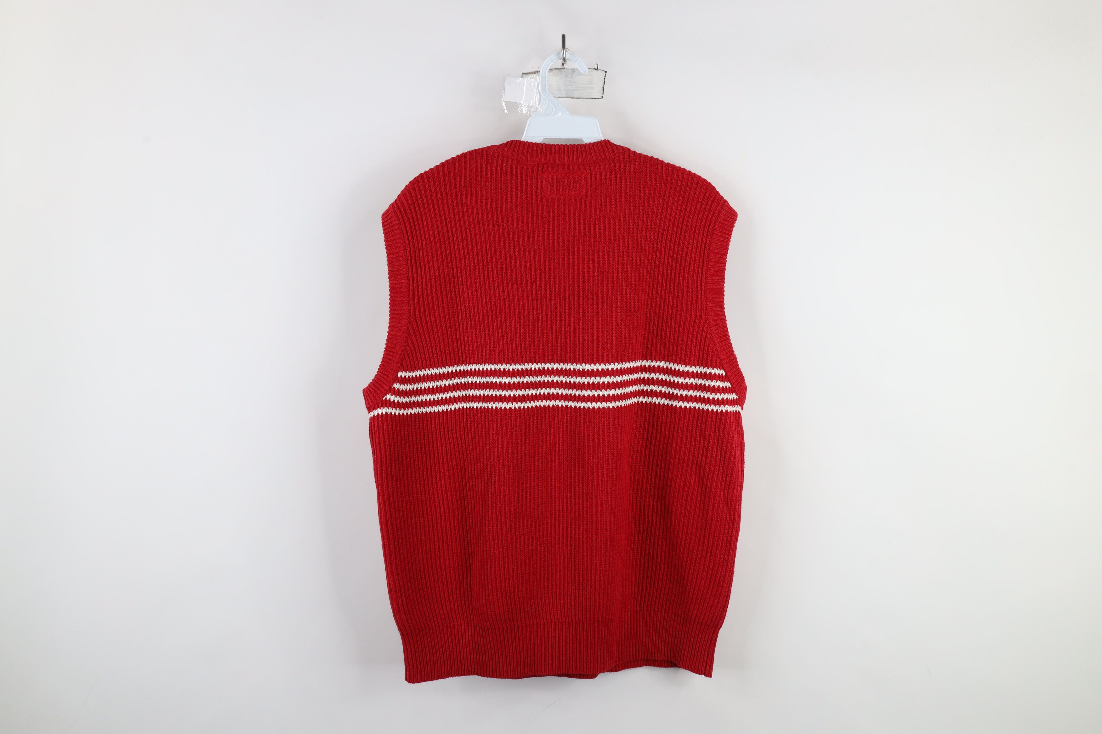 Vintage Vintage 90s Ribbed Knit University Miami Ohio Sweater Vest Size US L / EU 52-54 / 3 - 6 Thumbnail