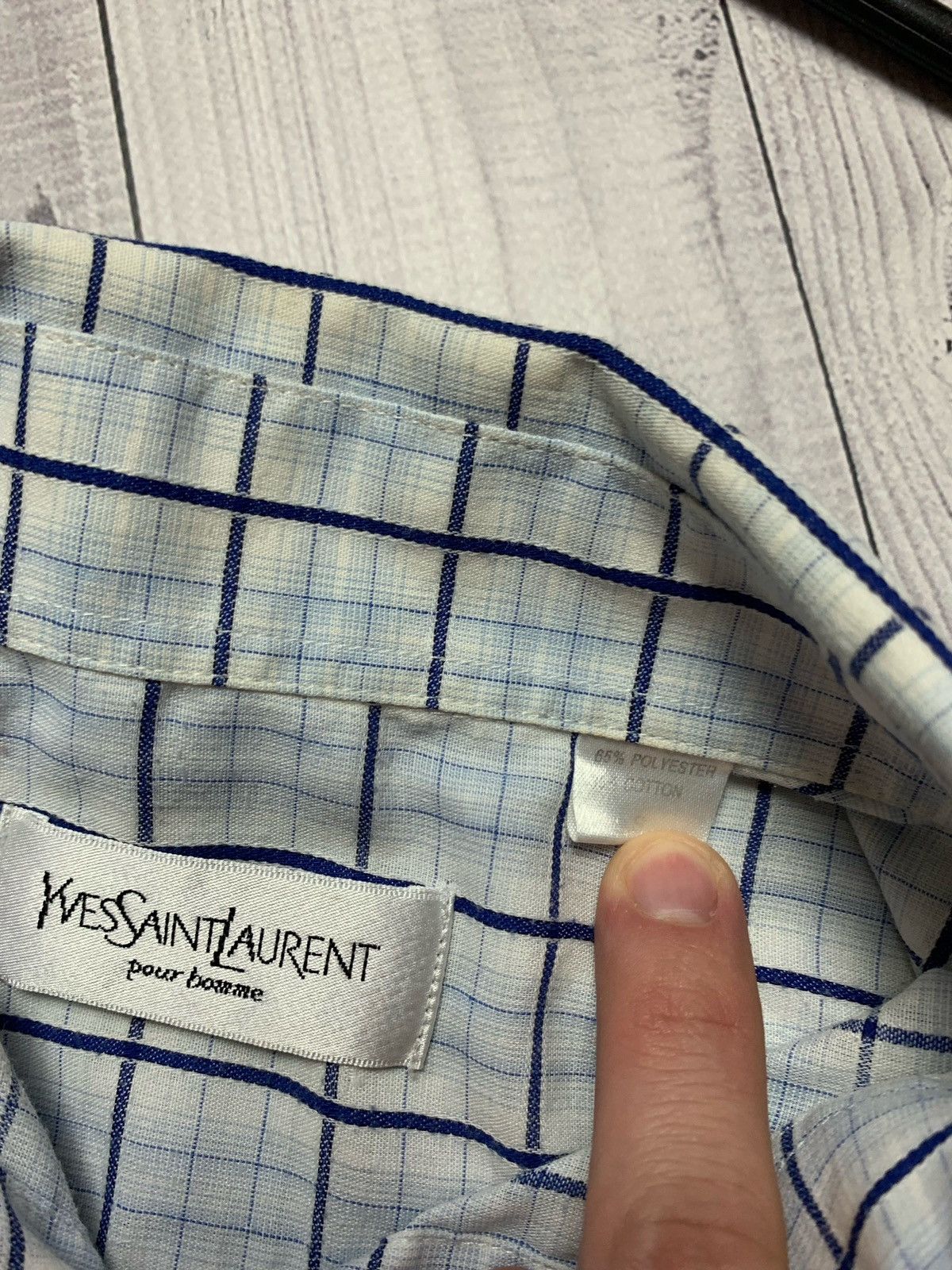 Yves Saint Laurent Yves saint laurent vintage Shirt ysl plaid size S Size US S / EU 44-46 / 1 - 2 Thumbnail