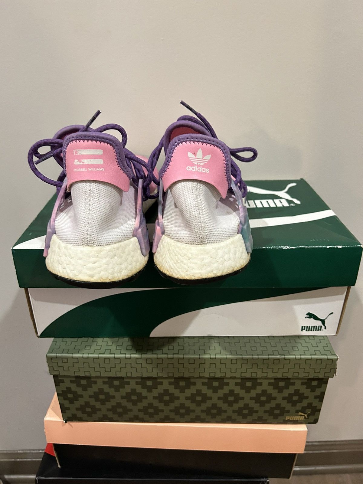 Adidas × Pharrell Adidas Pharrell x NMD Human Race Trail 'Holi Festival' |Pink Size US 11 / EU 44 - 6 Thumbnail