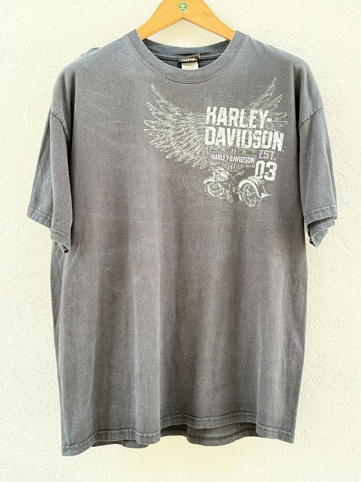 Harley Davidson Thrashed Vintage Harley Davidson Thunder In The Smokies Tee Size US XL / EU 56 / 4 - 7 Thumbnail