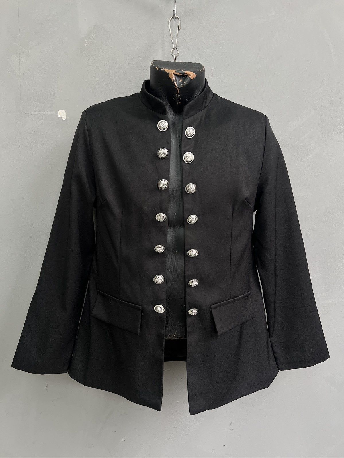 Other Black Gothic officer Jacket Buttons Balmain style napoleon Size US M / EU 48-50 / 2 - 1 Thumbnail