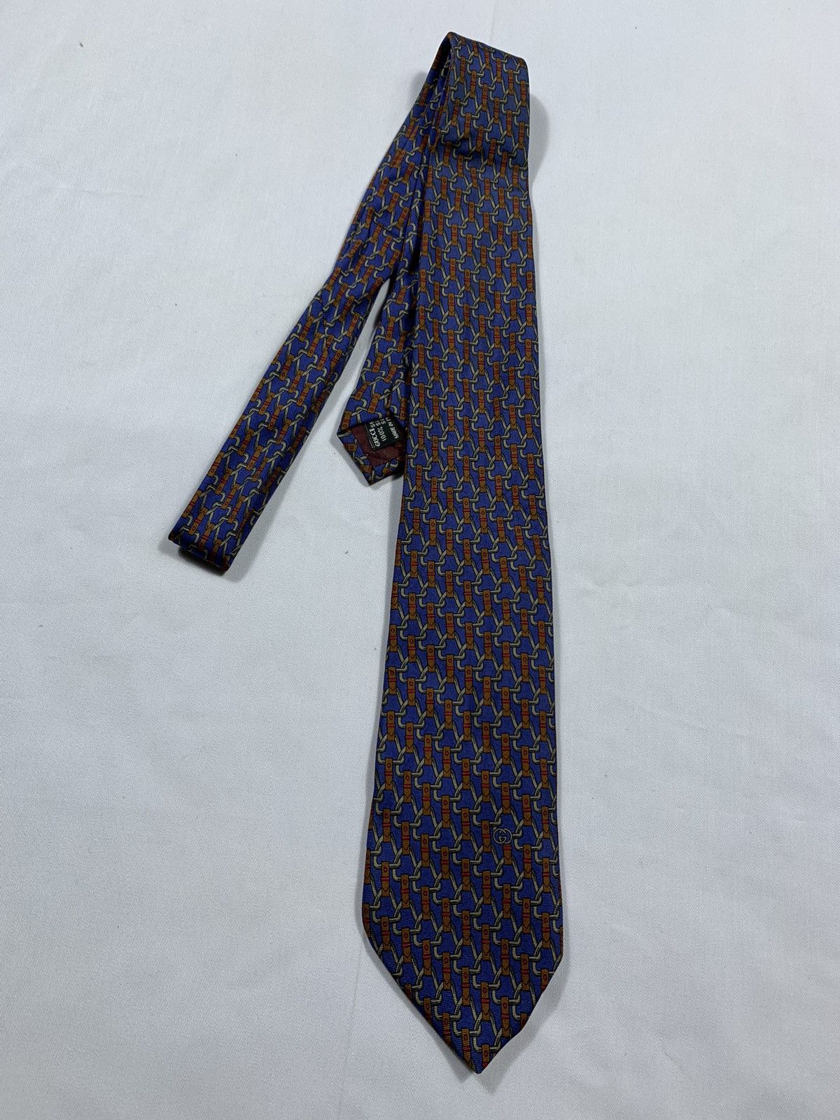 Gucci Gucci slik Monogram Tie Size ONE SIZE - 2 Thumbnail