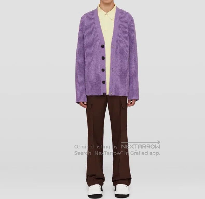 Jil Sander Jil Sander size 48 Purple cardigan Size US L / EU 52-54 / 3 - 6 Thumbnail