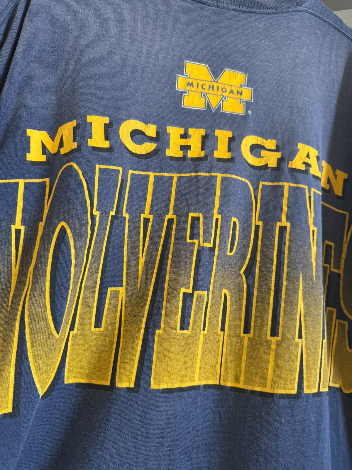 Starter Vintage Michigan Wolverines Starter t shirt size L Size US L / EU 52-54 / 3 - 7 Thumbnail