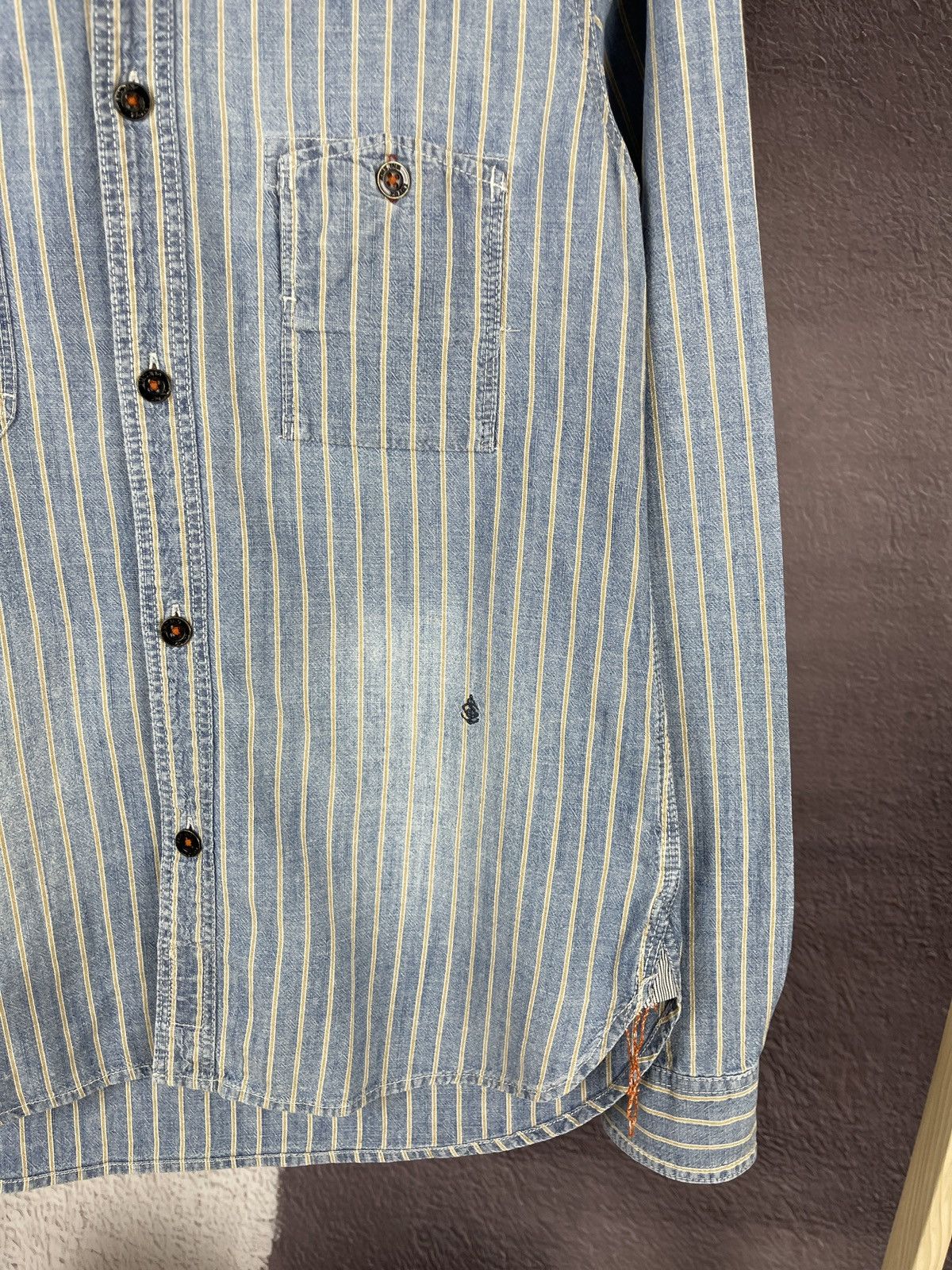 Scotch & Soda Scotch & Soda Rise’n Shine denim striped faded distressed Size US M / EU 48-50 / 2 - 5 Thumbnail